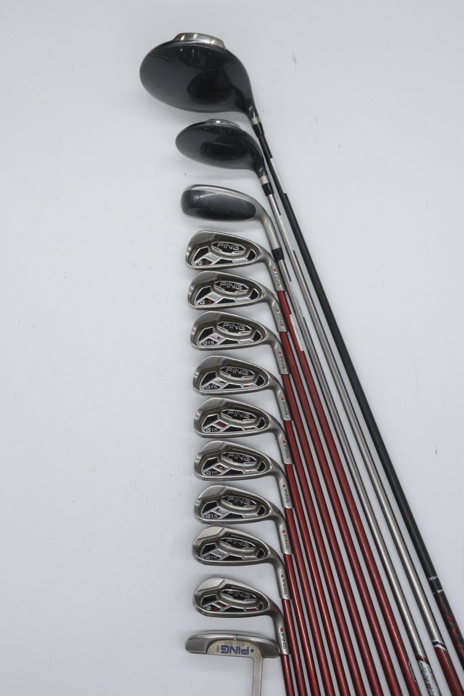 Ping G15 Mixed Full Set R Flex -0.75" Golf Clubs GolfRoots