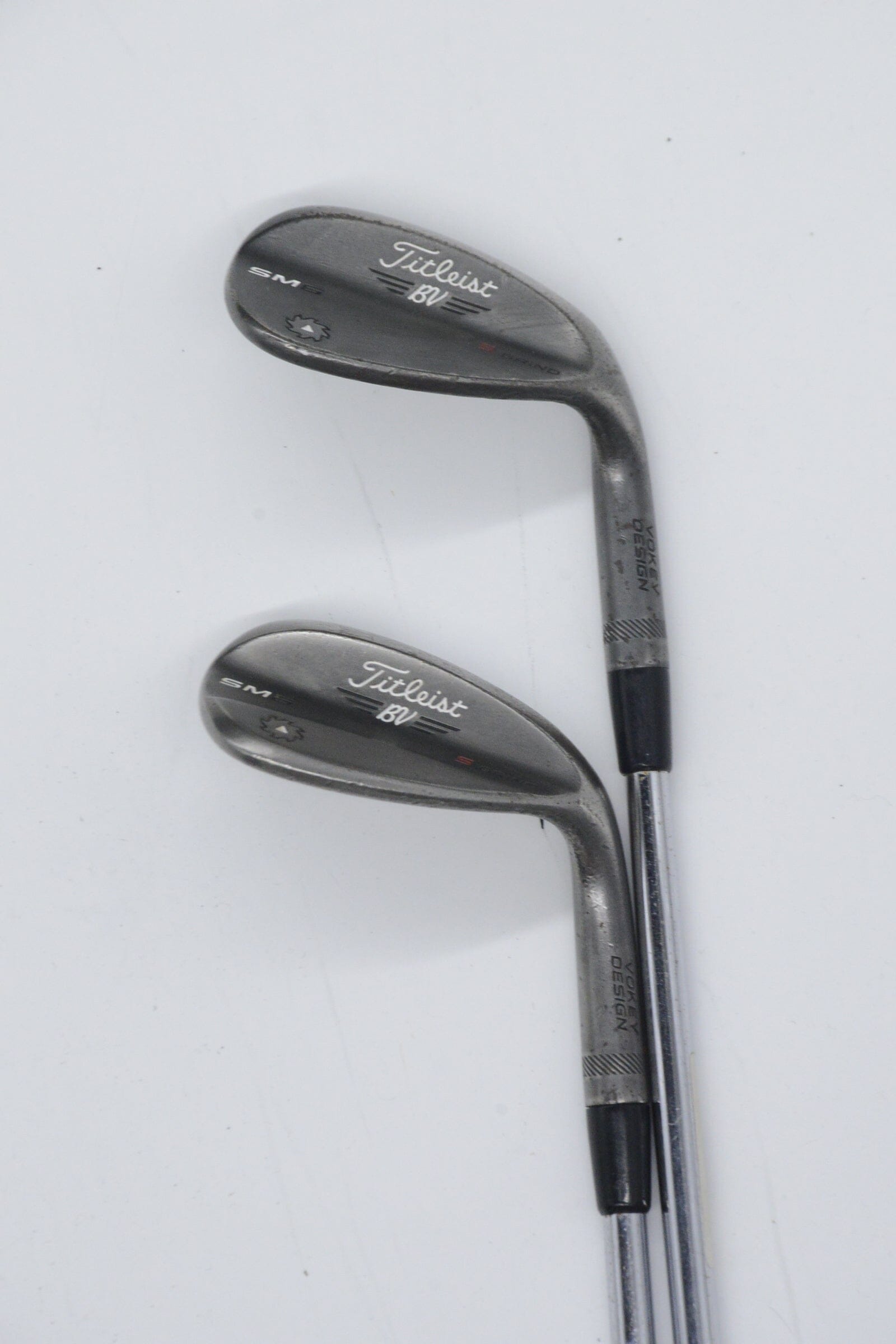 Titleist Vokey SM6 Jet Black 54 & 58 Degree Wedge Set S Flex Golf Clubs GolfRoots
