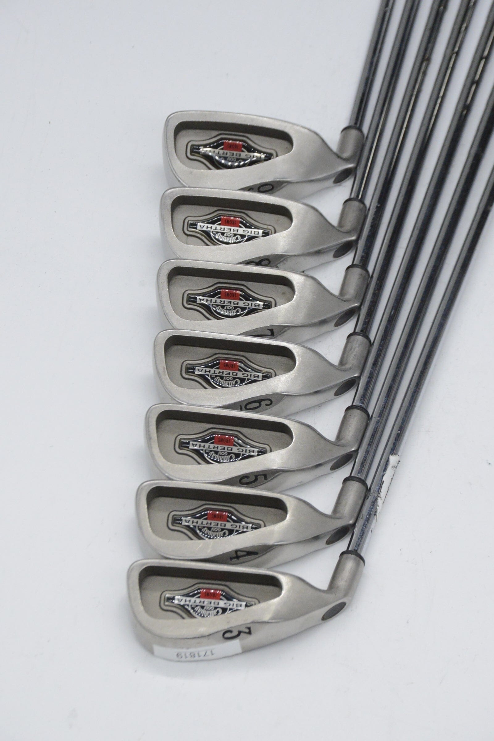 Lefty Callaway Big Bertha 1996 3-9 Iron Set S Flex -0.25" Golf Clubs GolfRoots