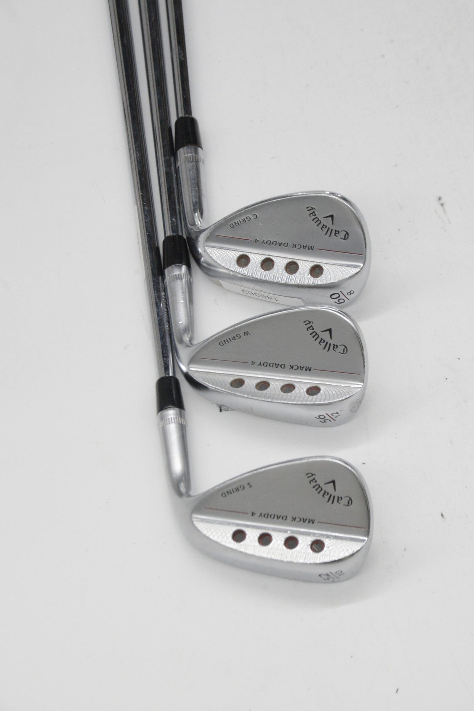 Callaway Mack Daddy 4 Chrome 52, 56, 60 Degree Wedge Set S Flex Golf Clubs GolfRoots