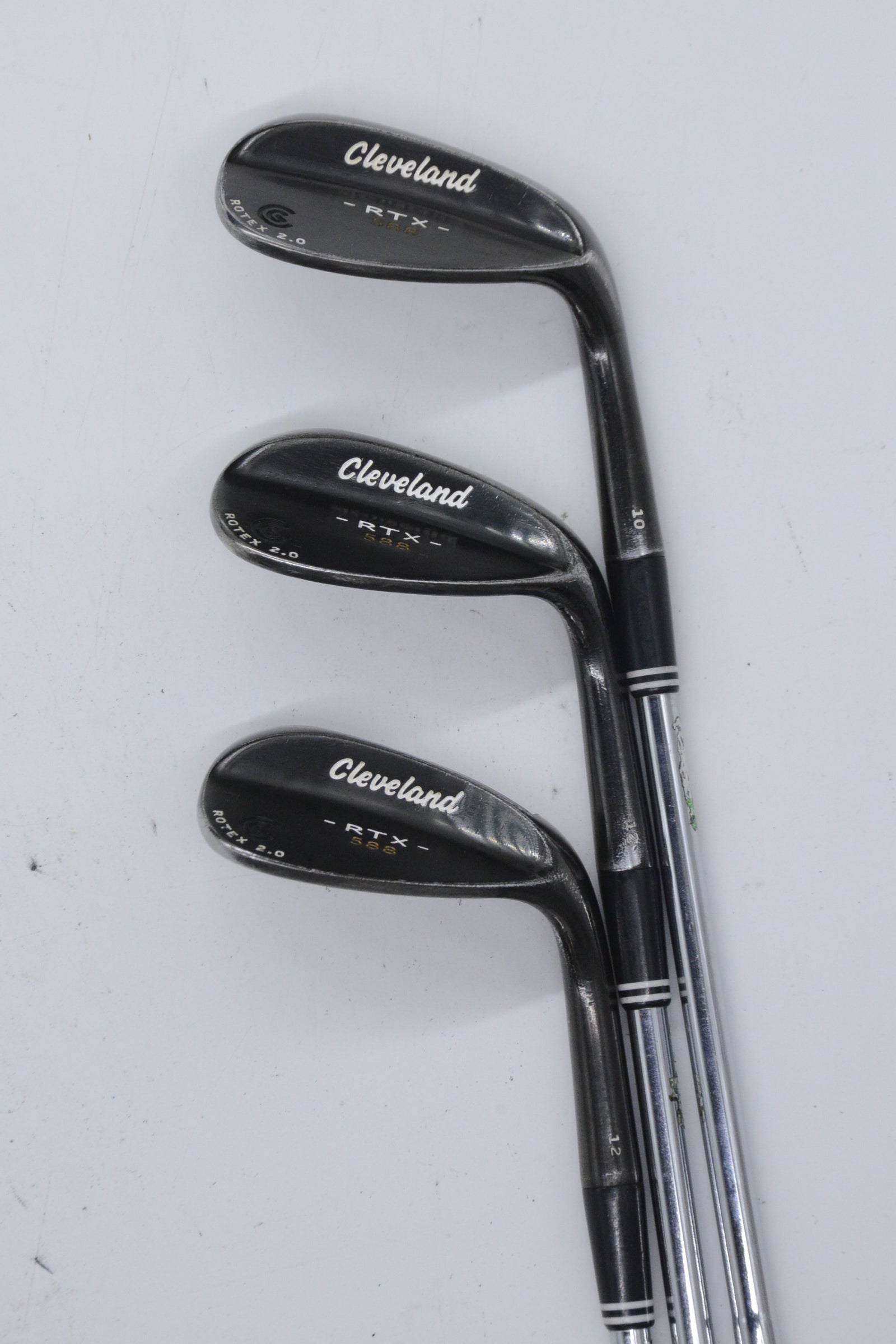 Cleveland 588 RTX 2.0 Black Satin 52, 56, 60 Degree Wedge Set Wedge Flex