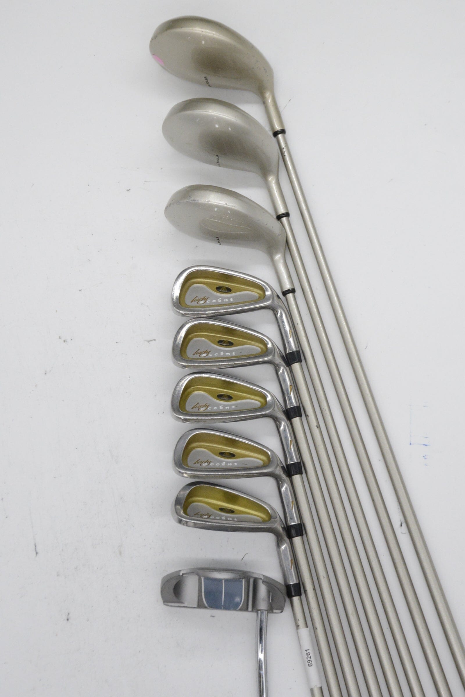 Women's *Dented* La Jolla Lady Accent Mixed Full Set W Flex +0.5" Golf Clubs GolfRoots