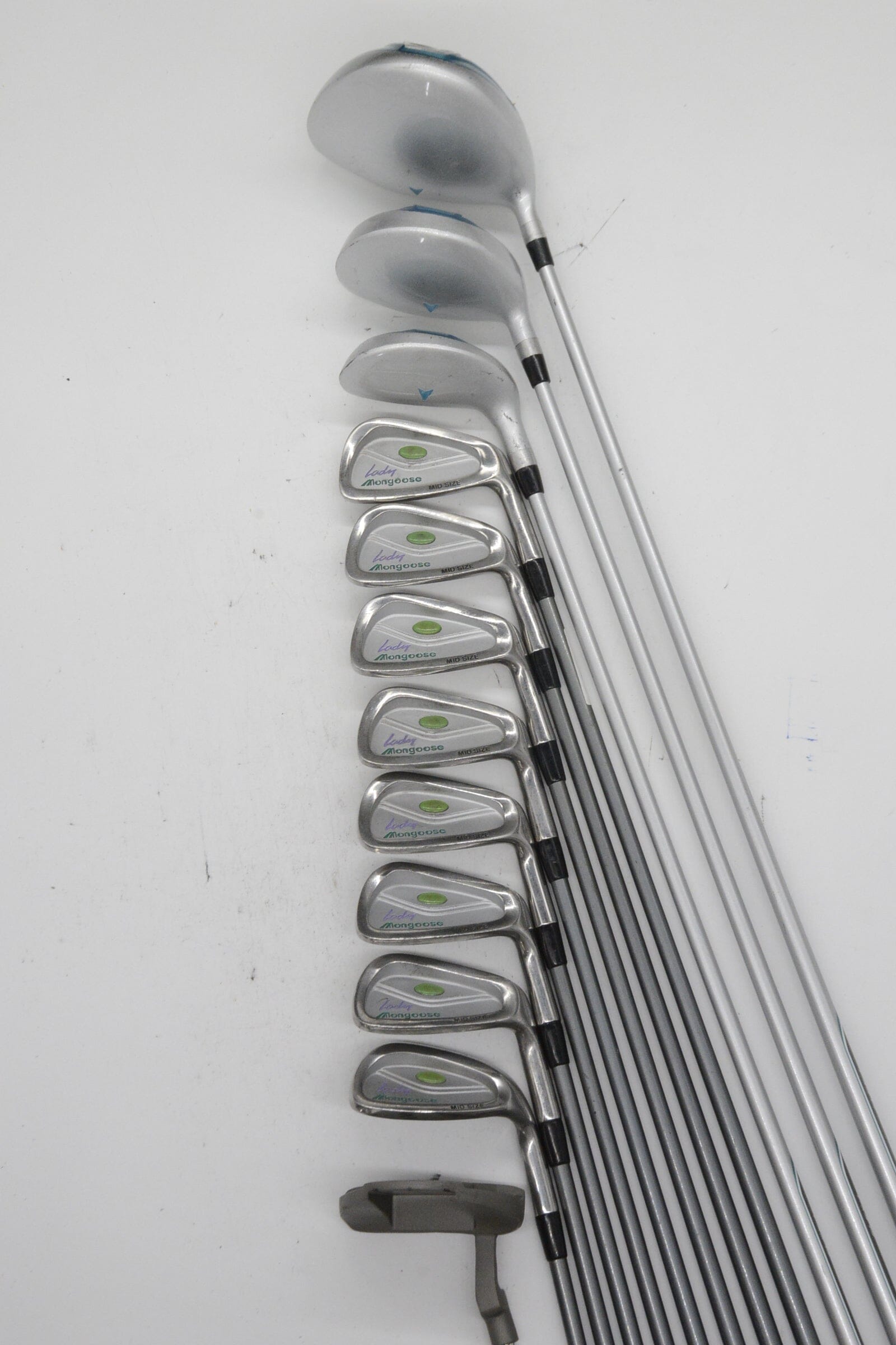 Women's Lady Mongoose Mid Size Mixed Full Set W Flex -0.5" Golf Clubs GolfRoots