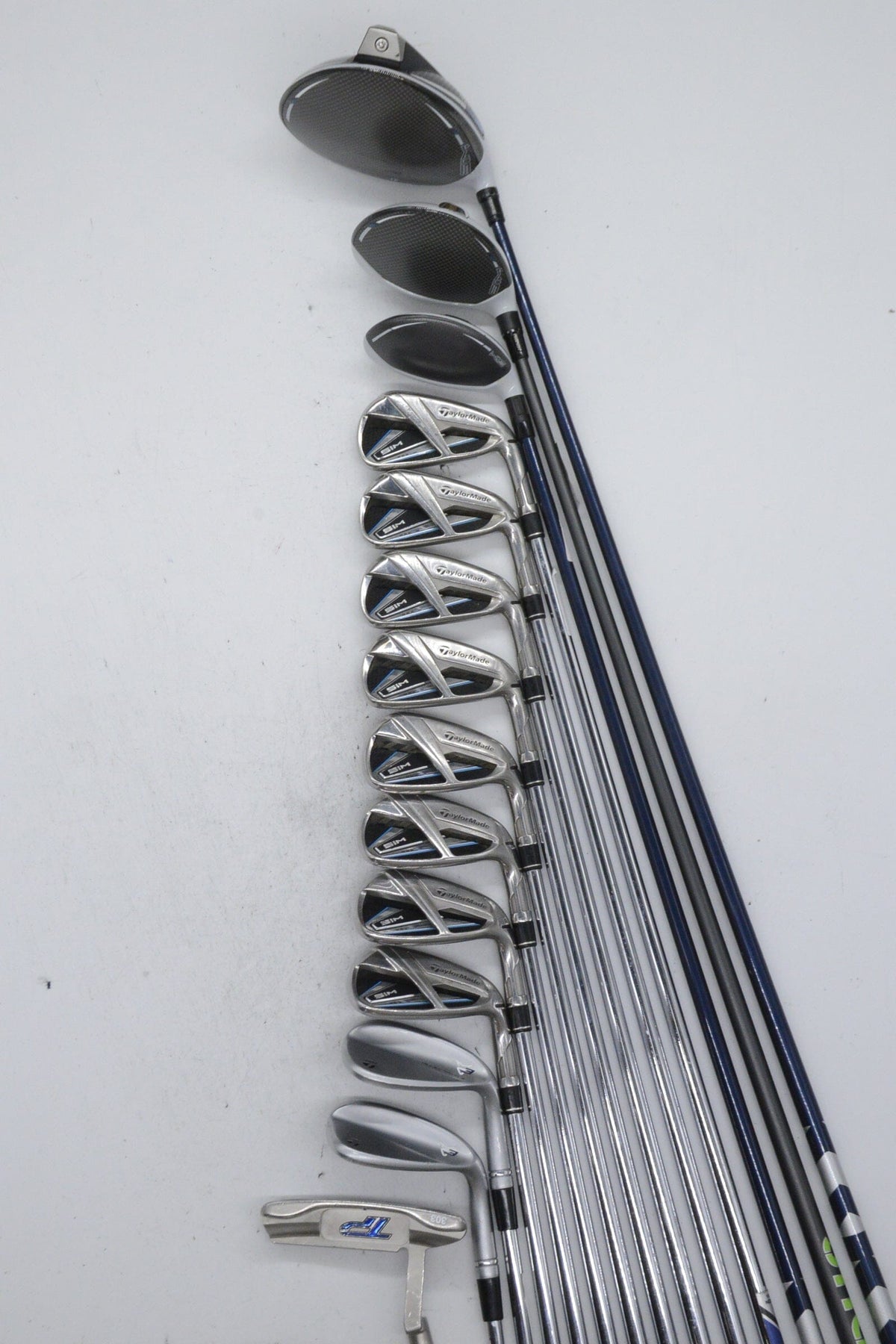 TaylorMade SIM Max Mixed Full Set S Flex +0.5" Golf Clubs GolfRoots