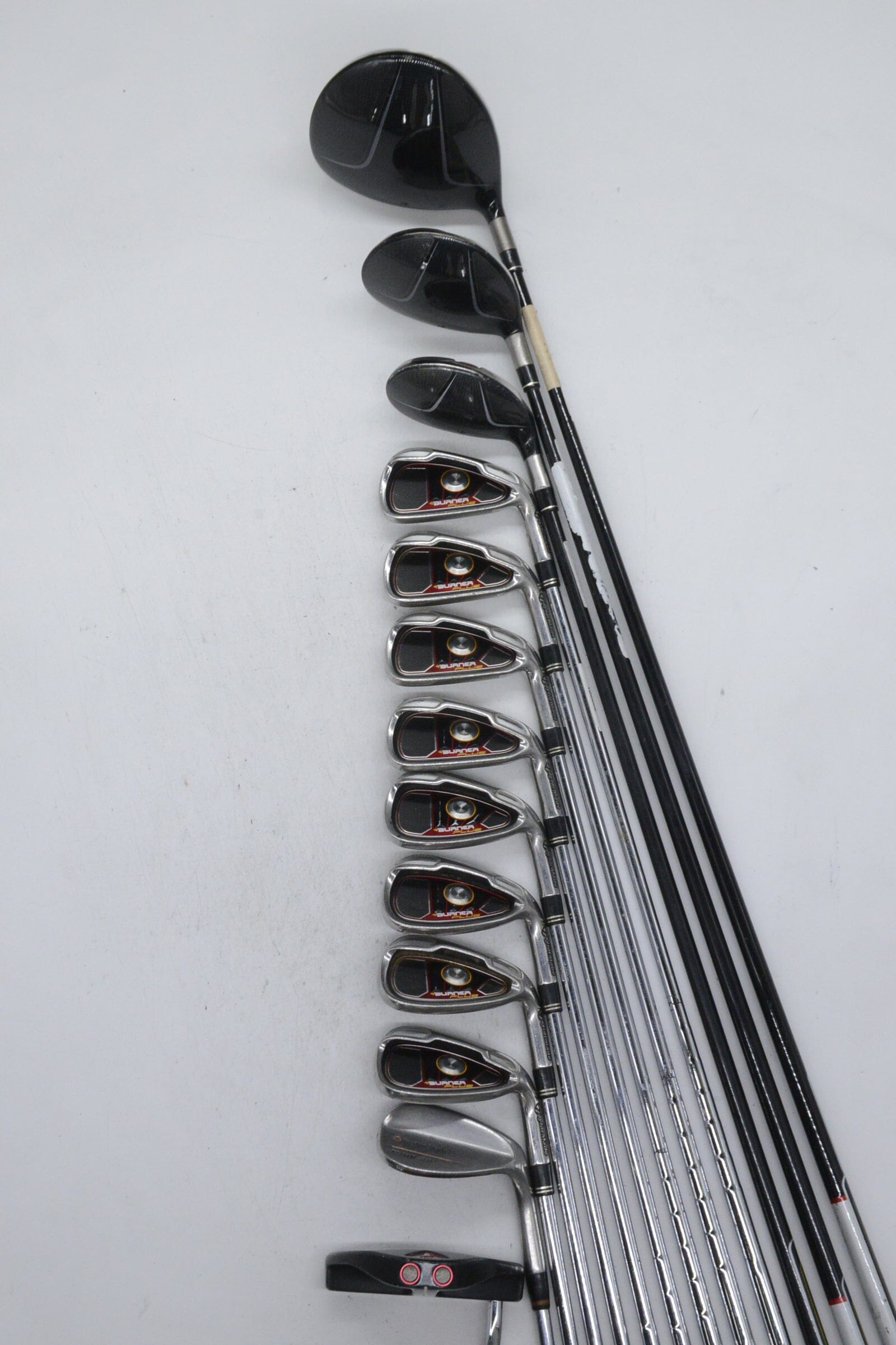 TaylorMade Burner Plus Mixed Full Set Uniflex +0.5" Golf Clubs GolfRoots