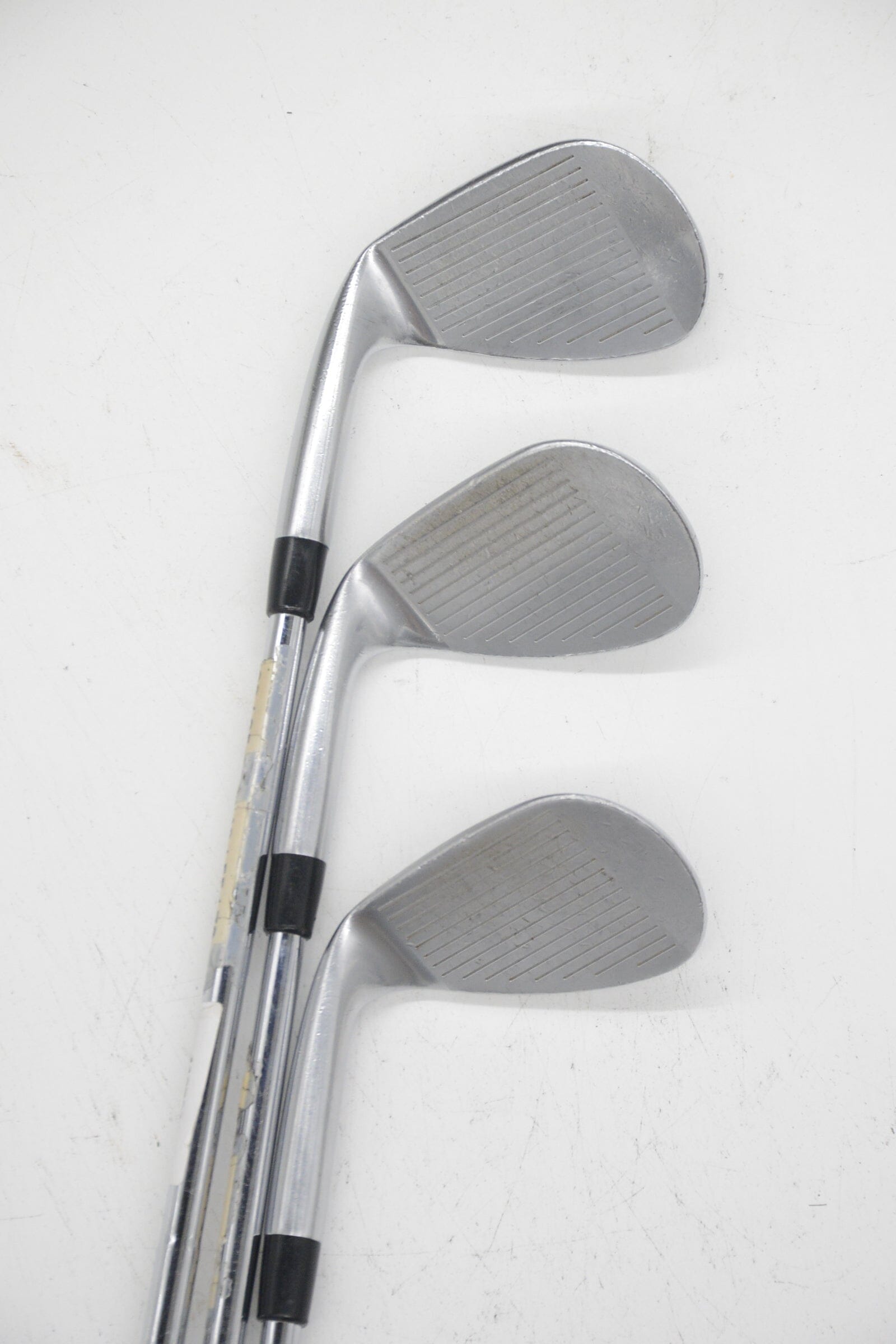 Mizuno S18 White Satin 49, 54, 60 Degree Wedge Set S Flex Golf Clubs GolfRoots
