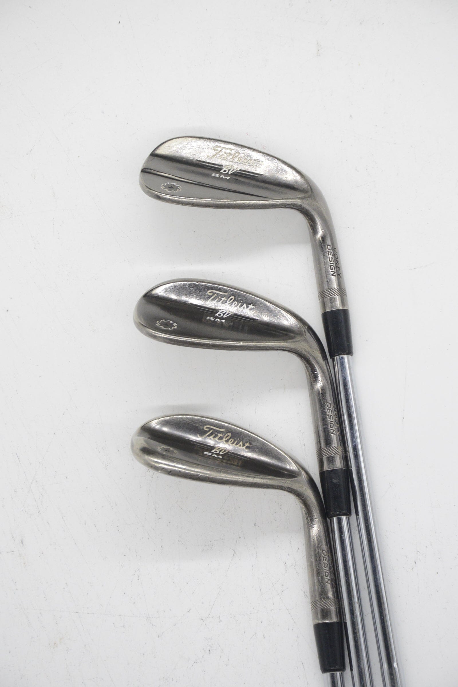 Titleist Vokey SM7 Brushed Steel 50, 54, 60 Degree Wedge Set S Flex Golf Clubs GolfRoots