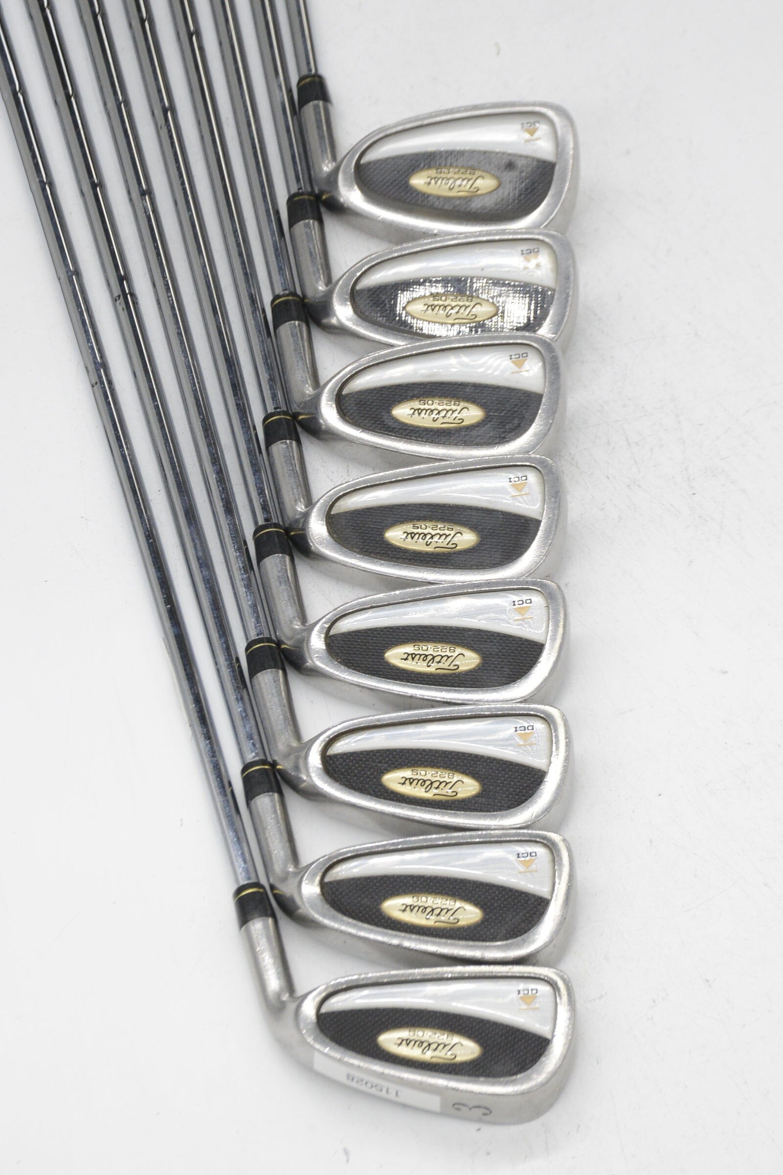 Titleist DCI 822 Oversize 3-PW Iron Set S Flex +0.25" Golf Clubs GolfRoots