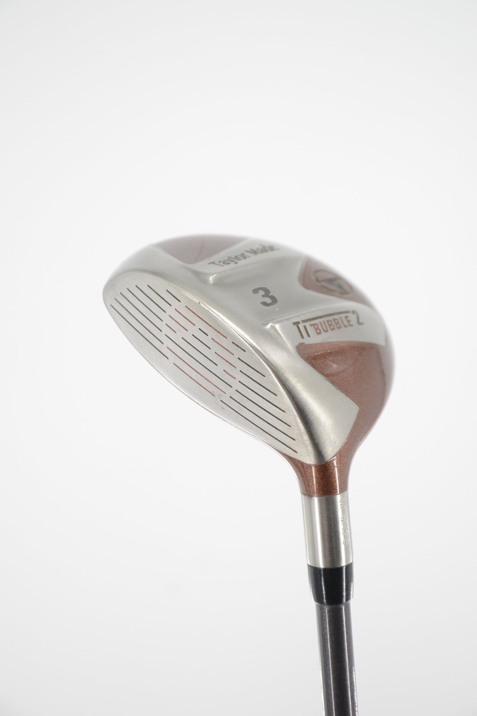 Lefty TaylorMade Titanium Bubble 2 3 Wood S Flex 43.25" Golf Clubs GolfRoots