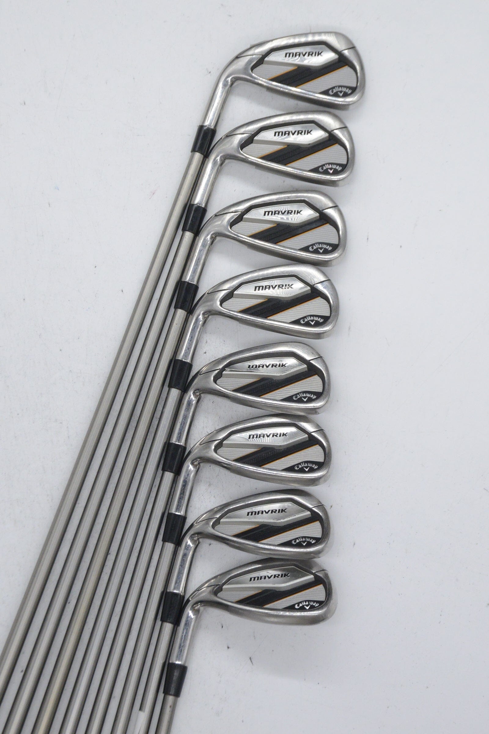 Lefty Callaway Mavrik 4-AW Iron Set S Flex +0.25" Golf Clubs GolfRoots