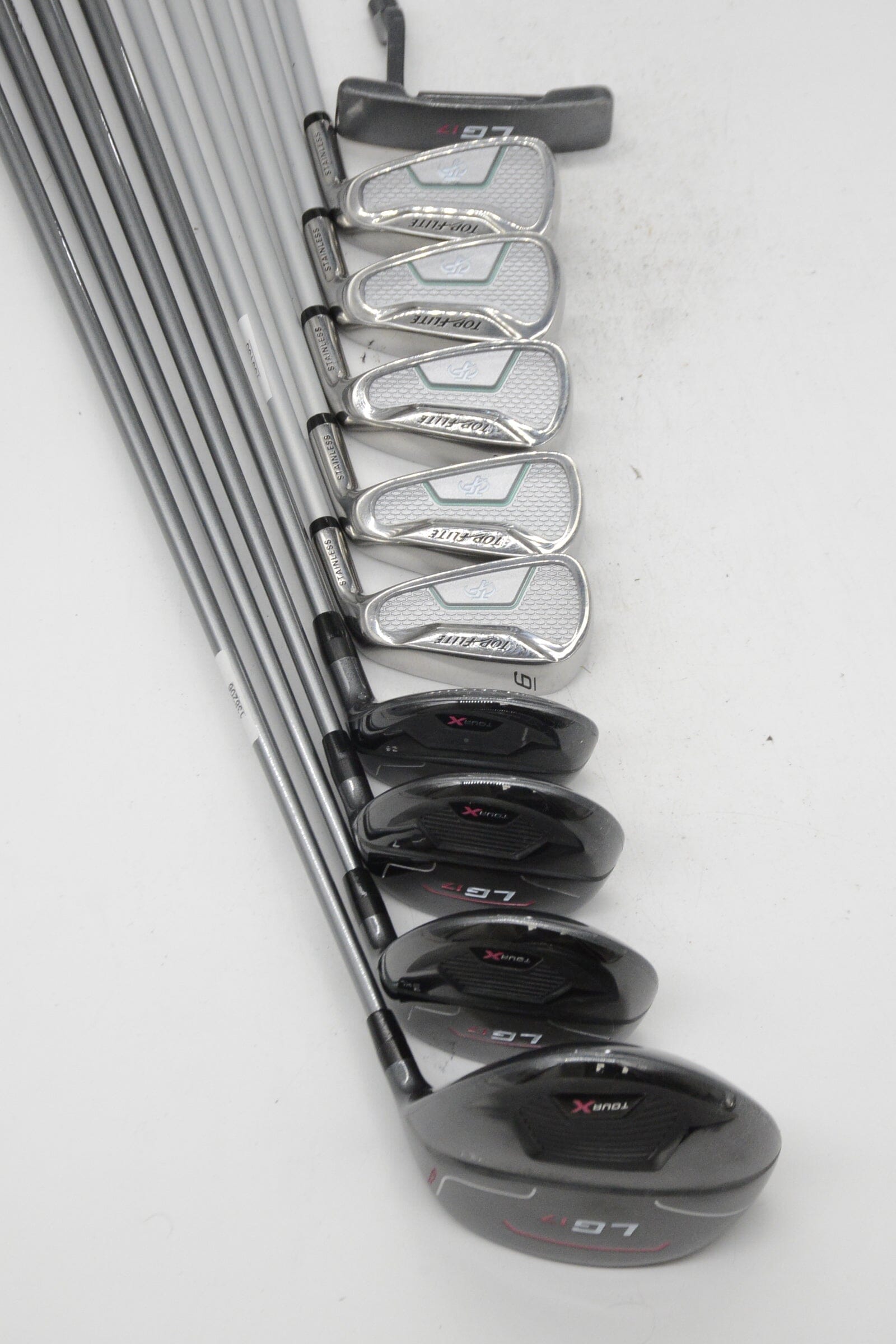 Women's Top Flite Stainless Mixed Full Set W Flex -0.25" Golf Clubs GolfRoots