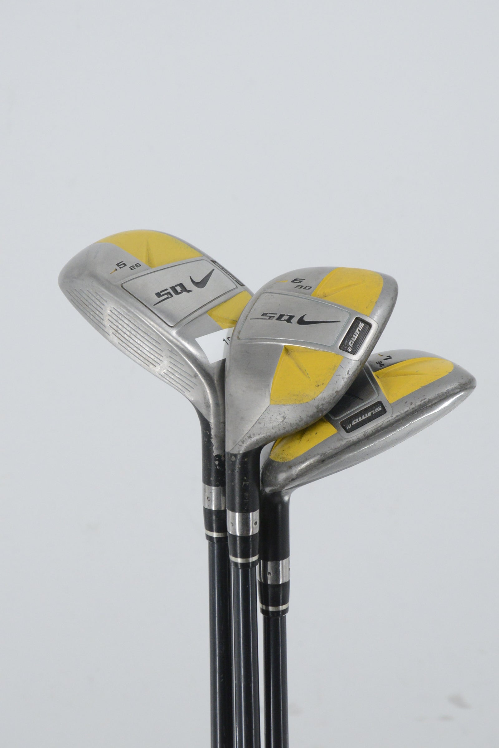 Lefty Nike SQ Sumo 2 5H, 6H, 7H Hybrid Set R Flex