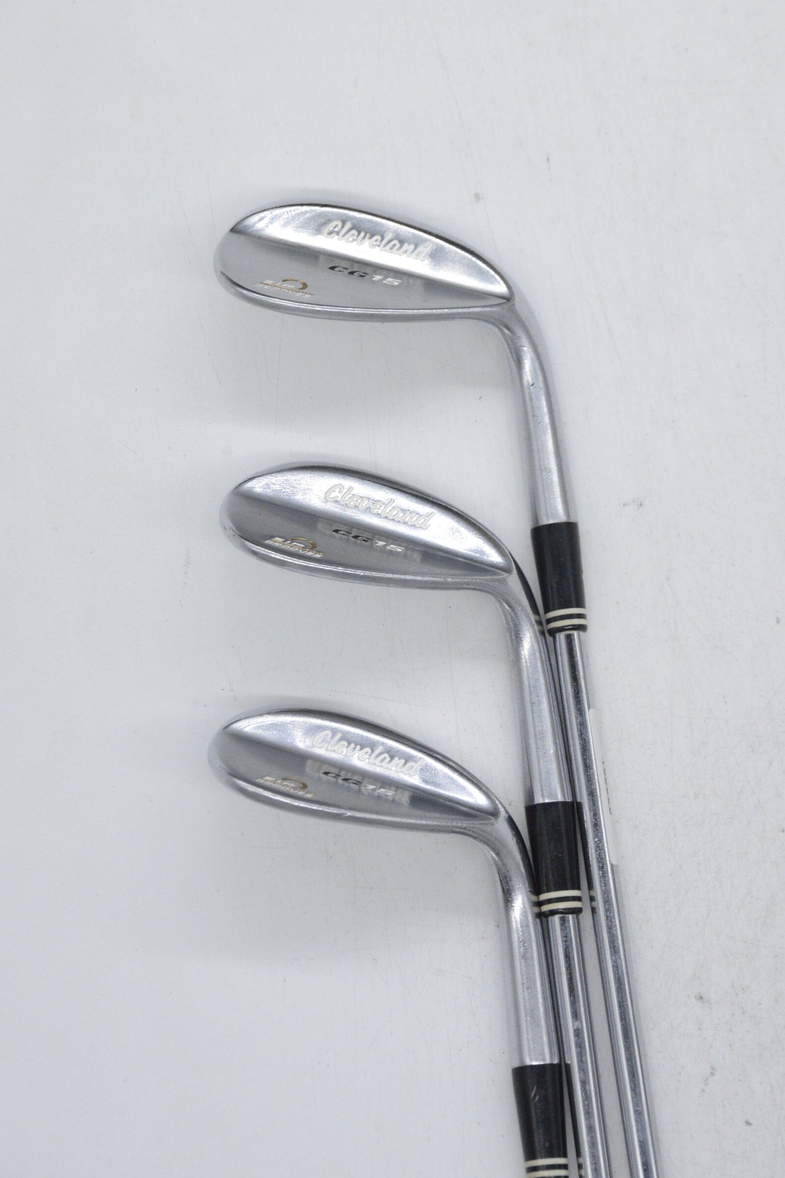 Cleveland CG15 Chrome 52, 56, 60 Degree Wedge Set Wedge Flex Golf Clubs GolfRoots