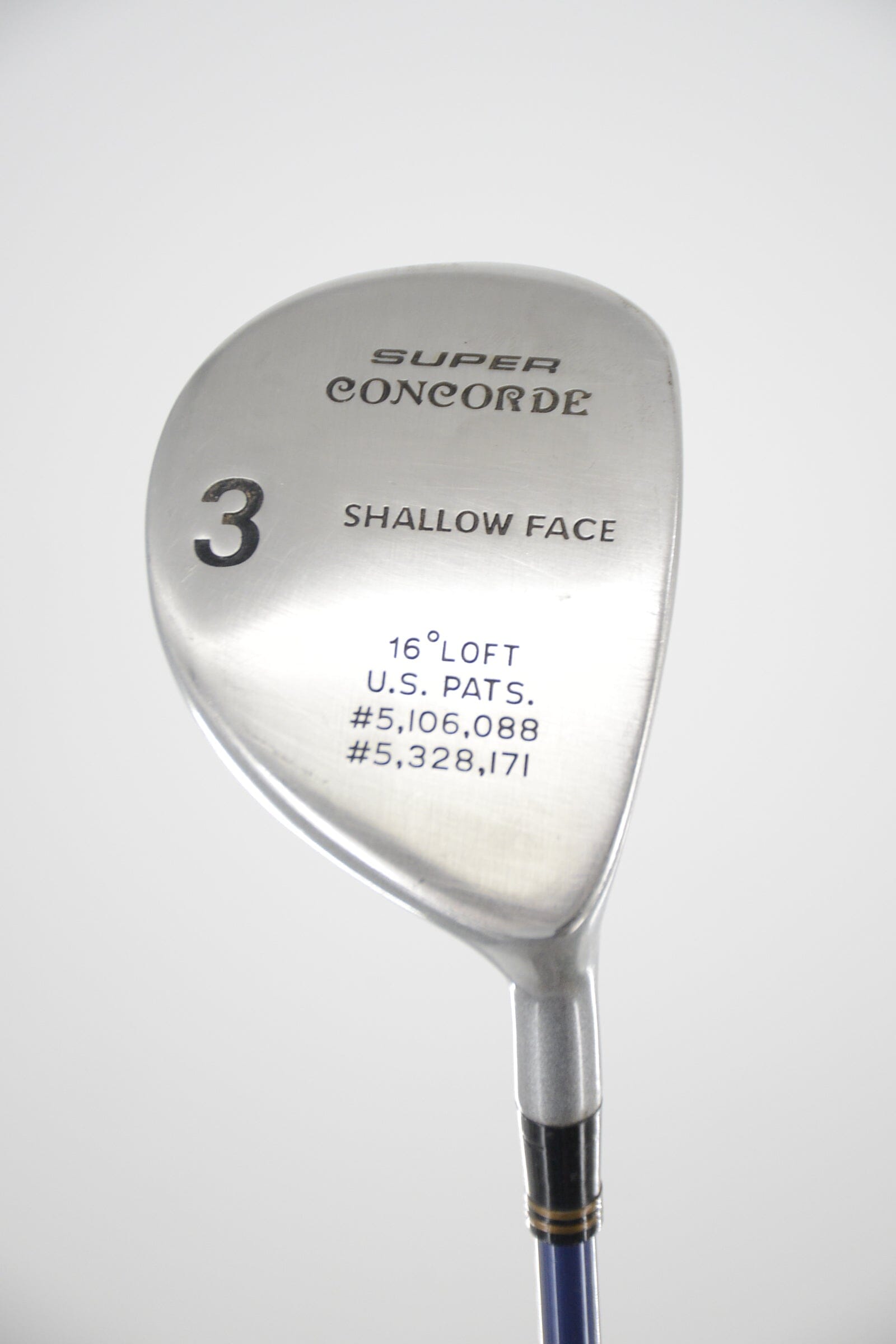 Super Concorde Shallow Face 3 Wood R Flex 42" Golf Clubs GolfRoots