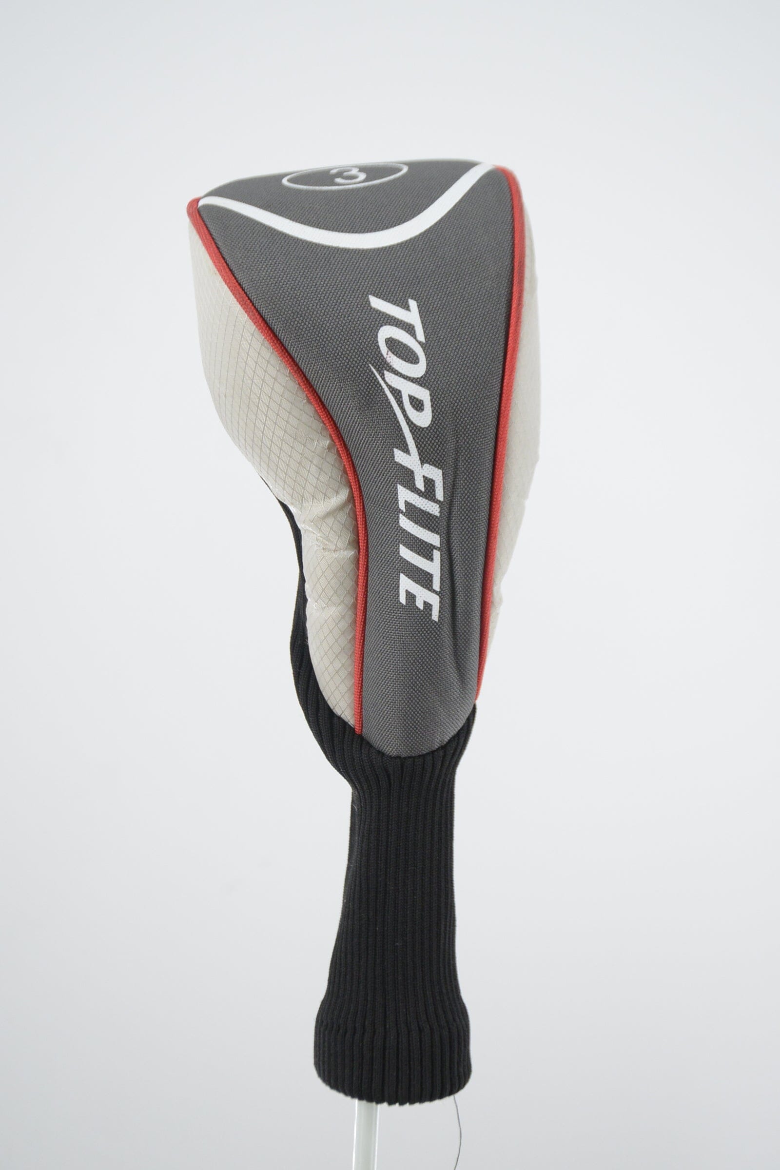 Top Flite 3W Grey and Red Wood Headcover Golf Clubs GolfRoots