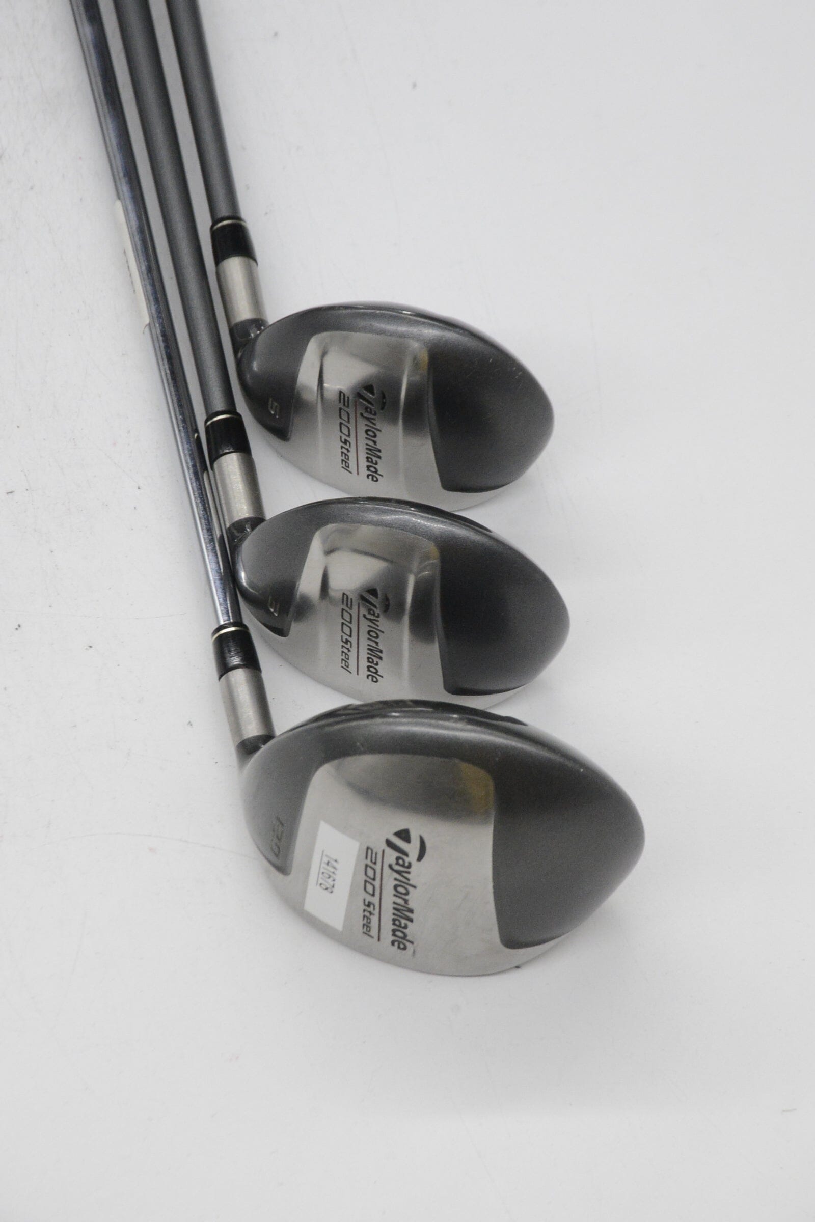 TaylorMade 200 Steel D, 3W, 5W Wood Set S Flex Golf Clubs GolfRoots