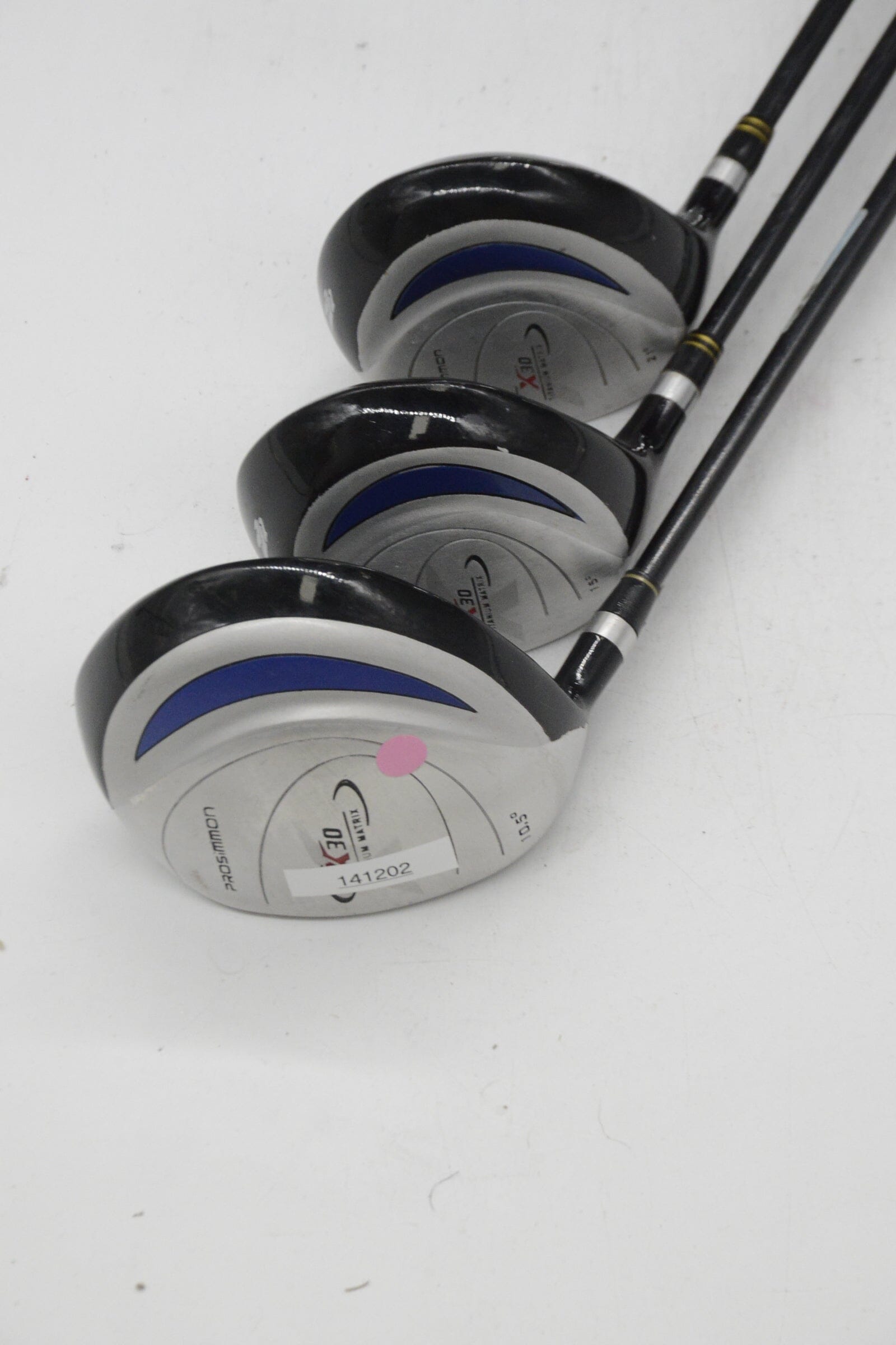 Lefty *Dented* Prosimmon X30 D, 3W, 7W Wood Set R Flex Golf Clubs GolfRoots