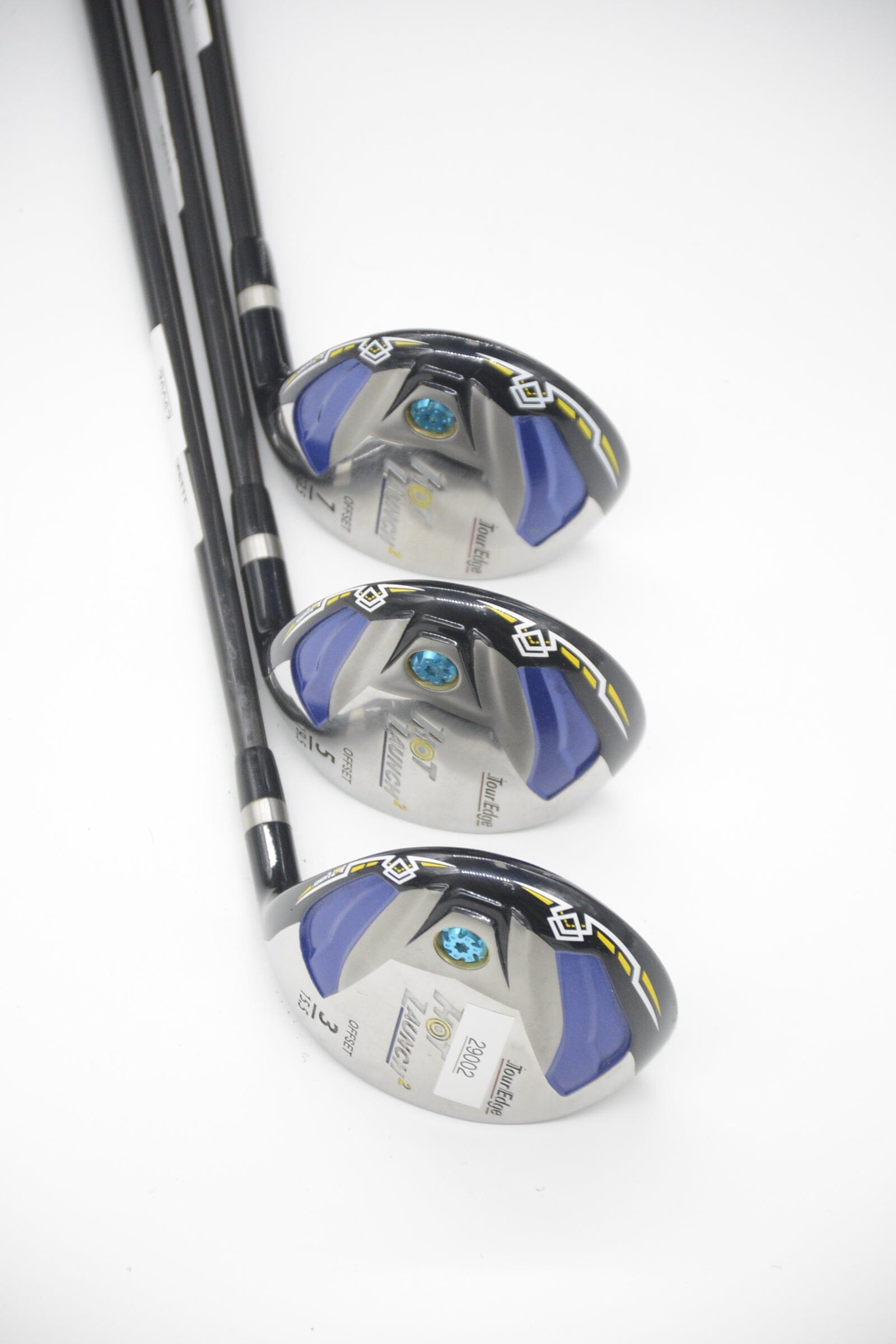 Tour Edge Hot Launch 2 Offset 3W, 5W, 7W Wood Set R Flex Golf Clubs GolfRoots