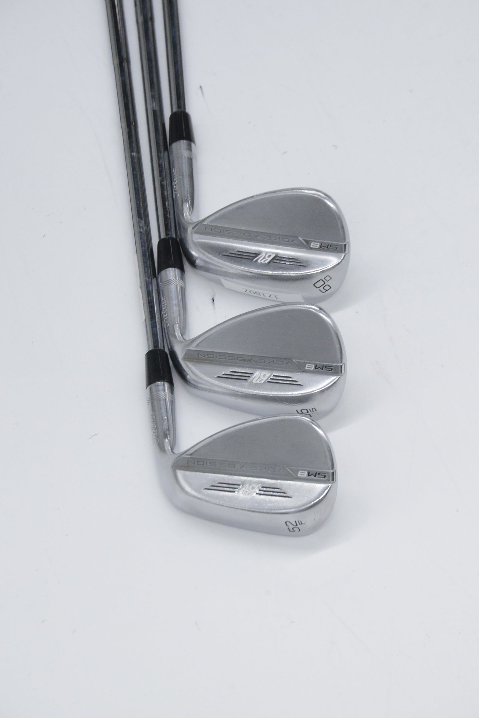 Titleist Vokey SM8 Tour Chrome 52, 56, 60 Degree Wedge Set Wedge Flex