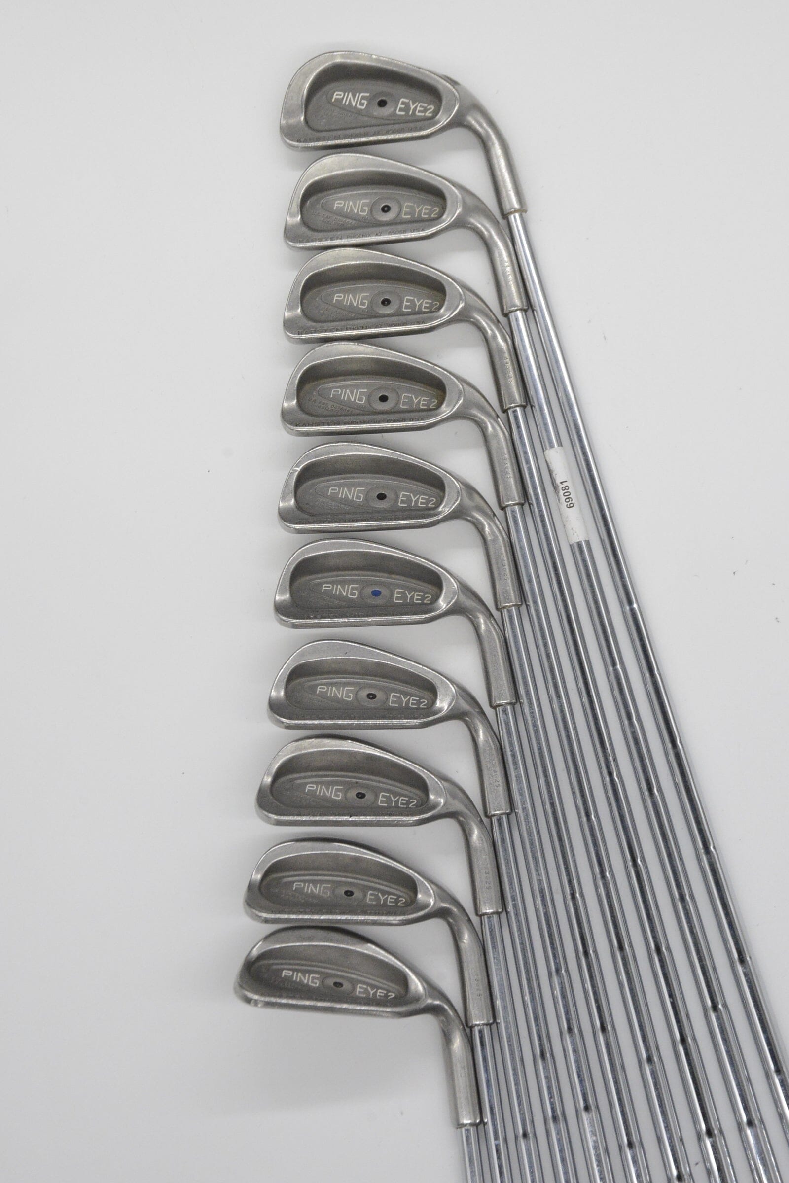 Ping Eye 2 2-PW, SW Iron Set S Flex +0.25" Golf Clubs GolfRoots