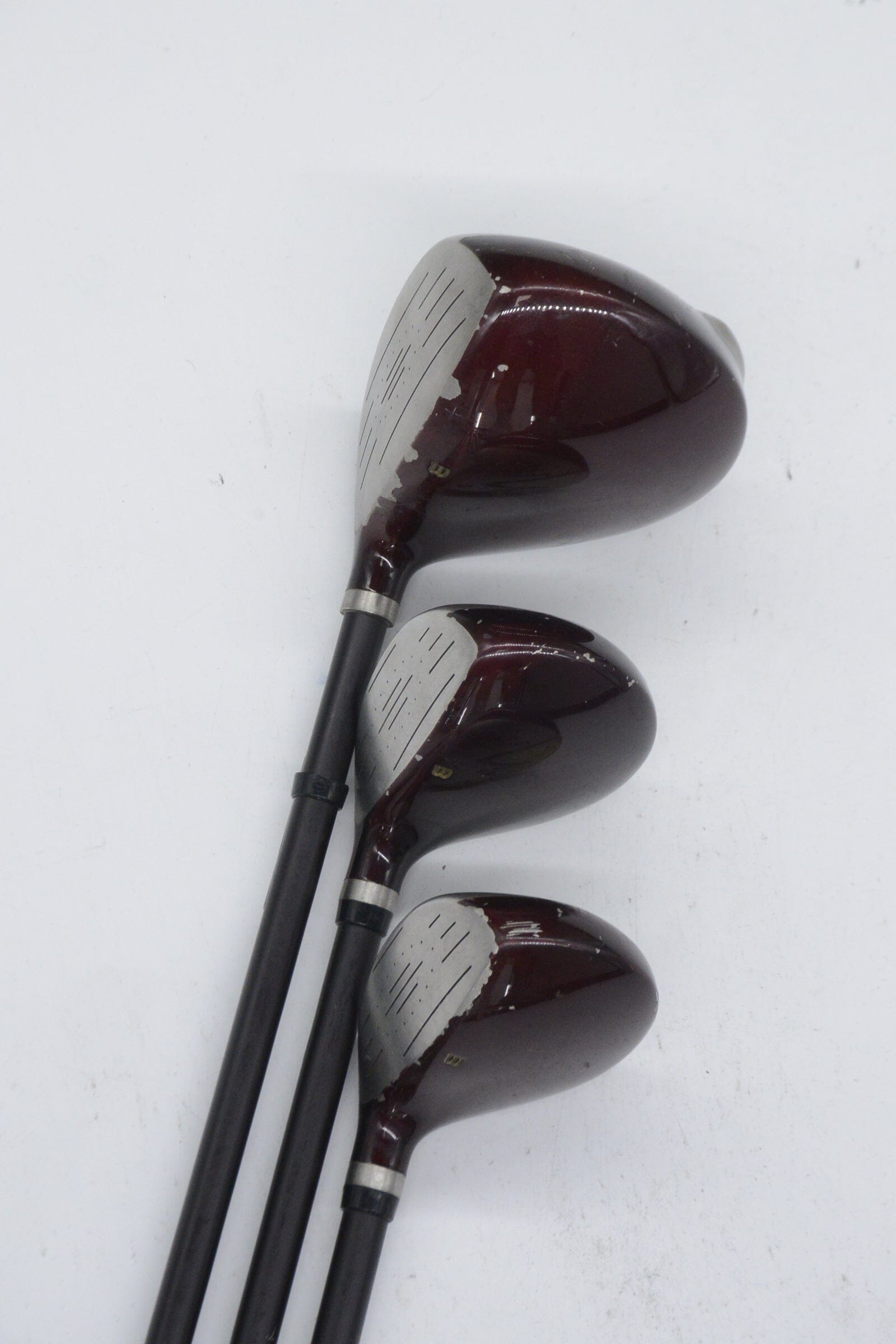 Wilson Deep Red D, 5W, 7W Wood Set R Flex Golf Clubs GolfRoots