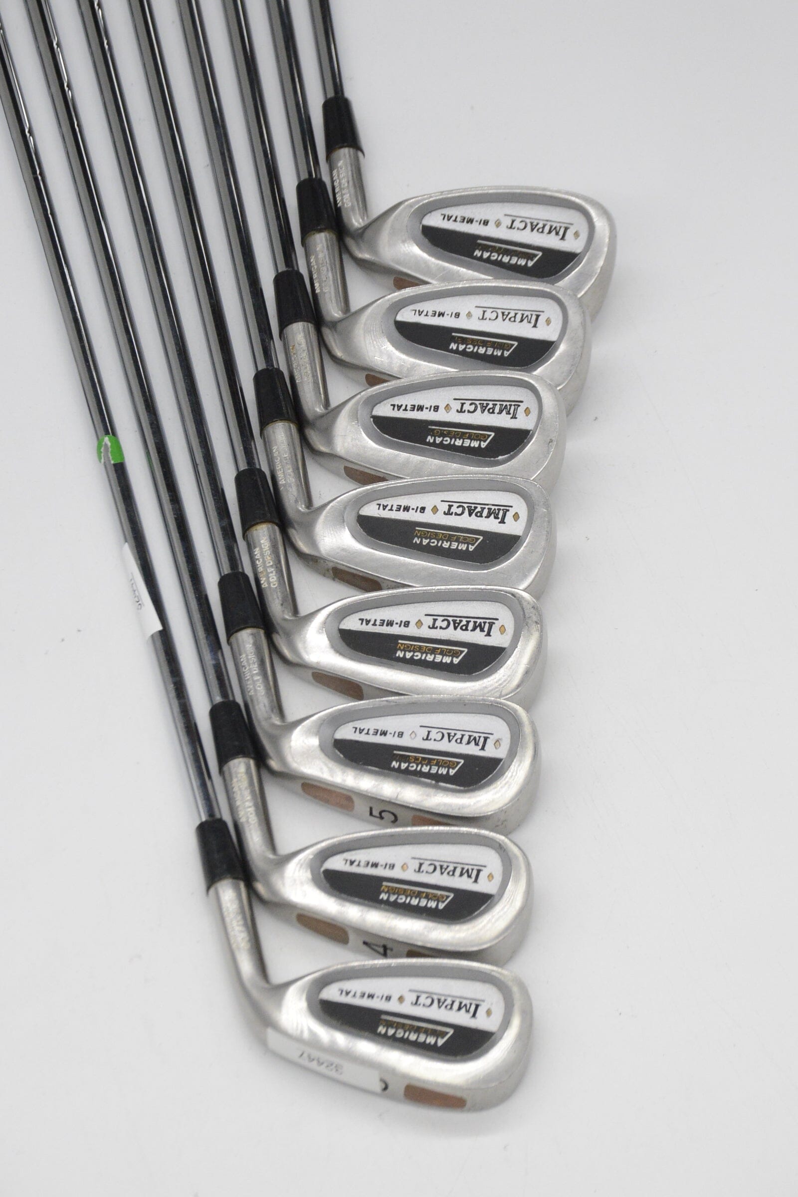 American Golf Design Impact Bi-Metal 3-PW Iron Set R Flex +0.25" Golf Clubs GolfRoots