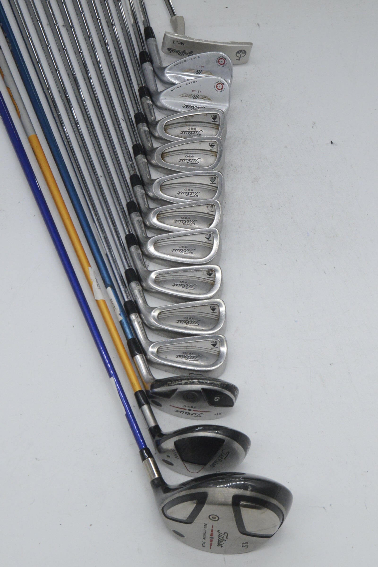 Titleist DCI 990 Mixed Full Set S Flex -0.5" Golf Clubs GolfRoots