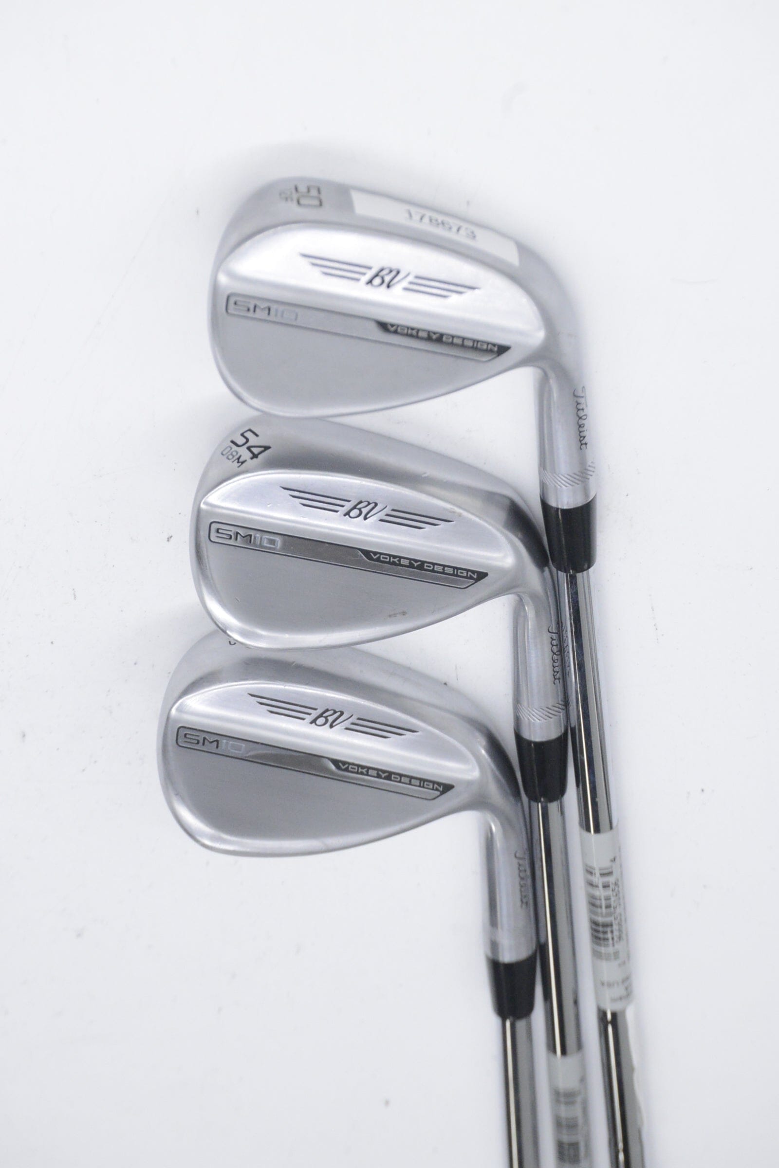 Titleist Vokey SM10 Tour Chrome 50, 54, 58 Degree Wedge Set Wedge Flex Golf Clubs GolfRoots