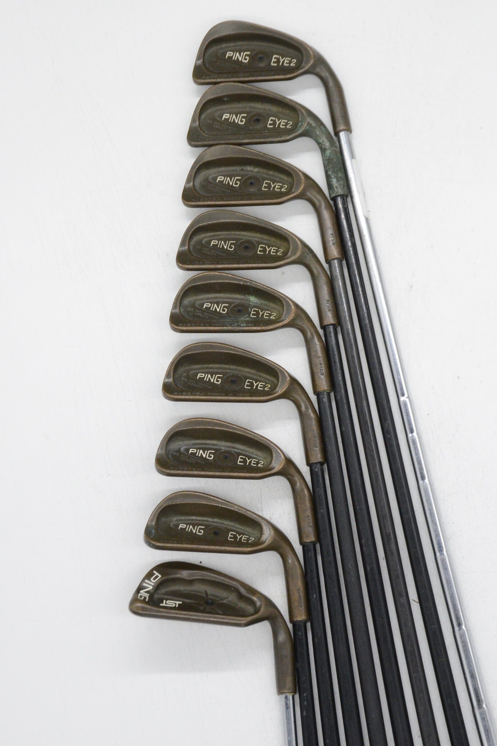Ping Eye 2 Beryllium Copper 1-8, PW Iron Set R Flex -0.5" Golf Clubs GolfRoots