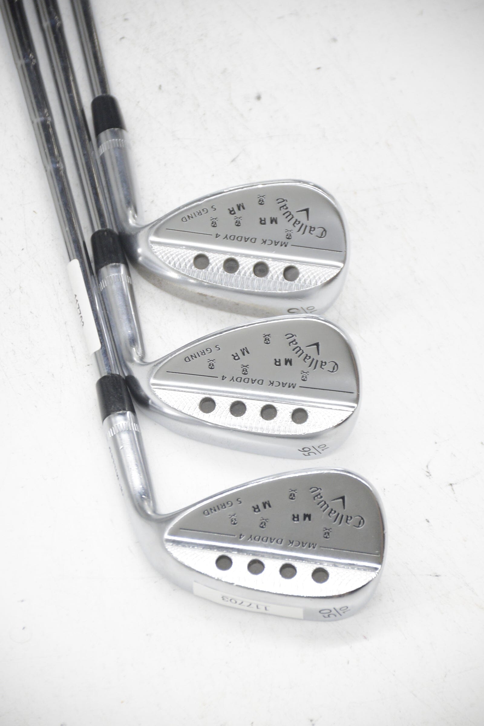 Callaway Mack Daddy 4 Chrome 50, 56, 60 Degree Wedge Set S Flex Golf Clubs GolfRoots