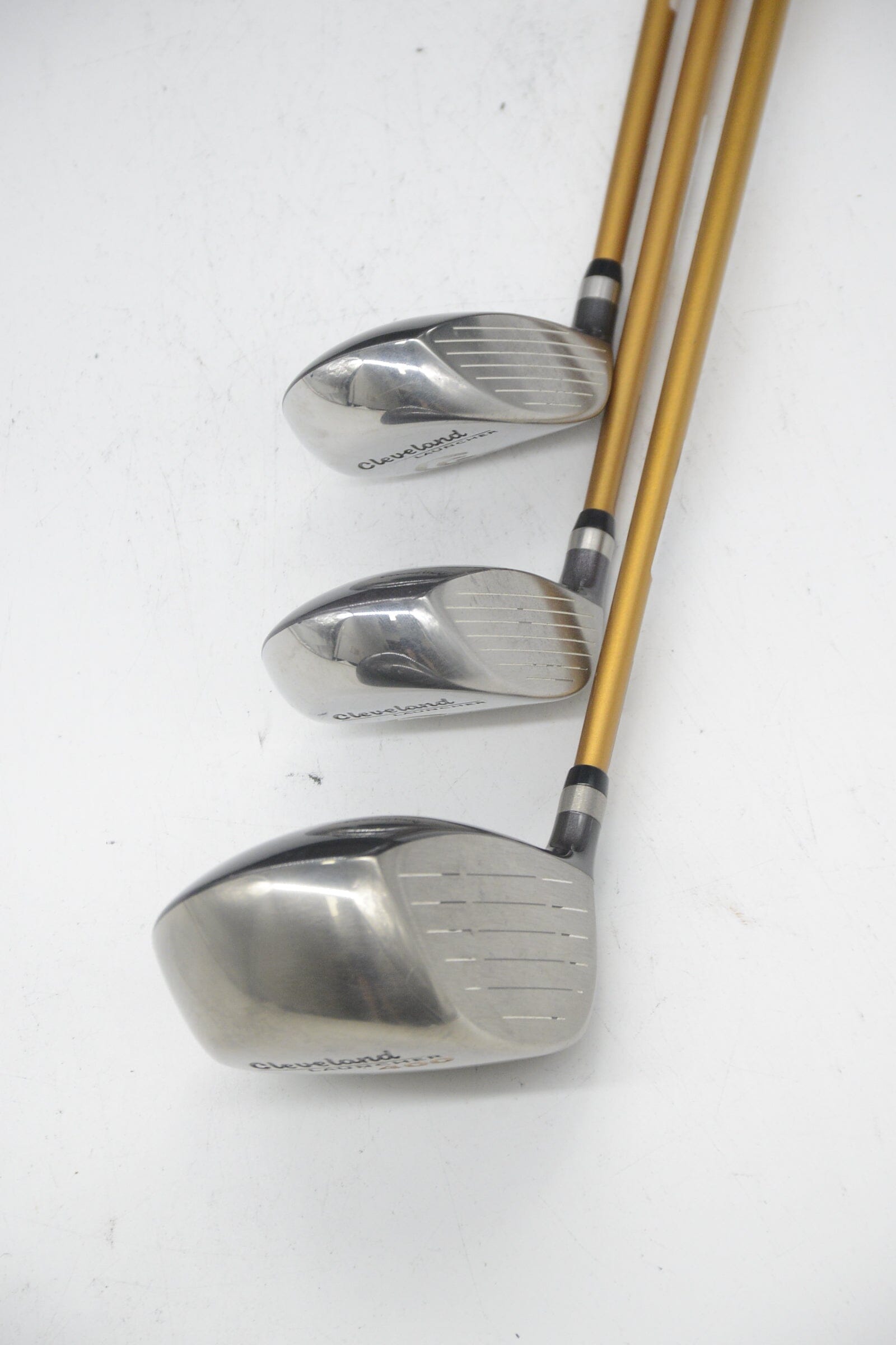 Cleveland Launcher 400 D, 3W, 5W Wood Set S Flex Golf Clubs GolfRoots