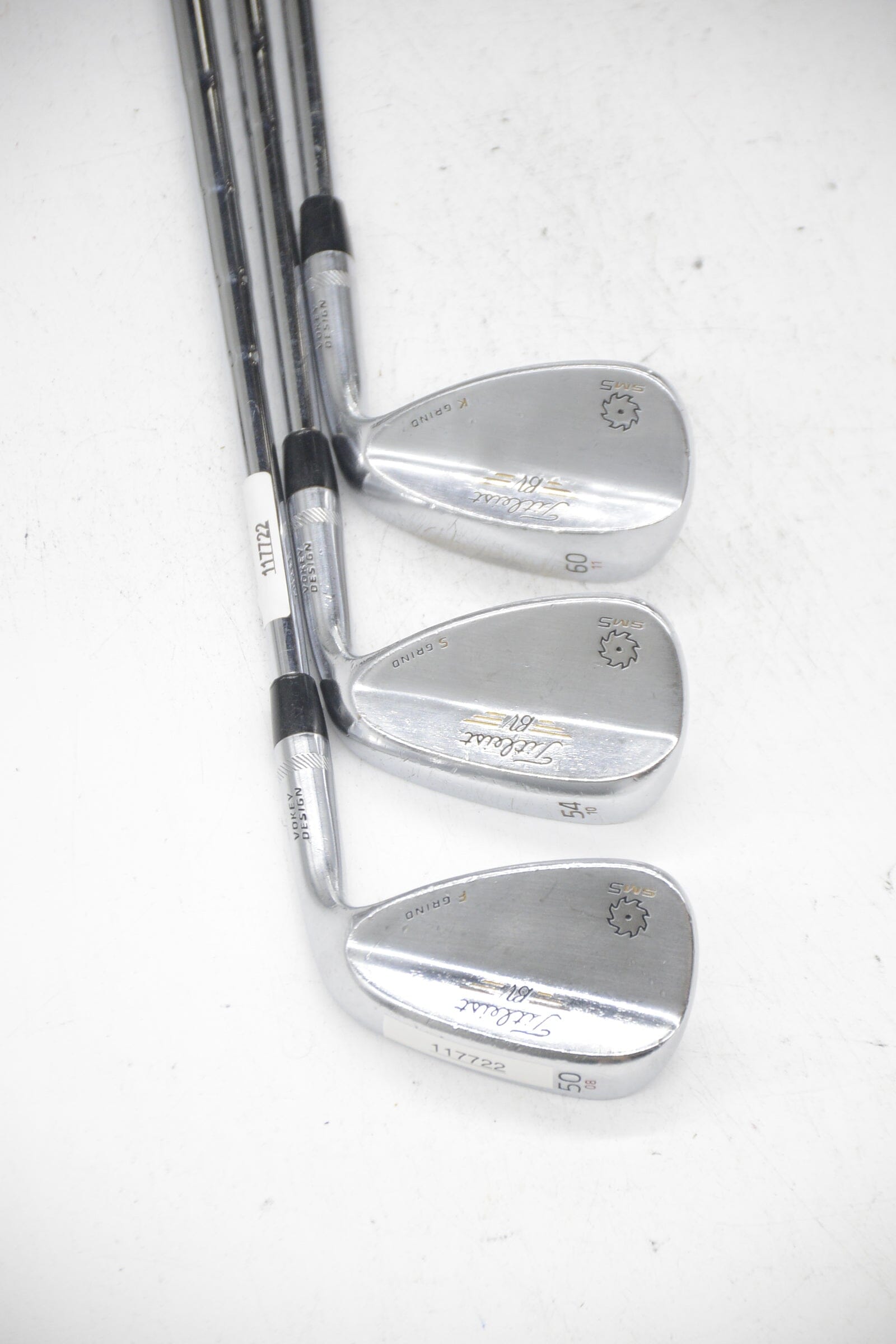Titleist Vokey SM5 Tour Chrome 50, 54, 60 Degree Wedge Set Wedge Flex Golf Clubs GolfRoots