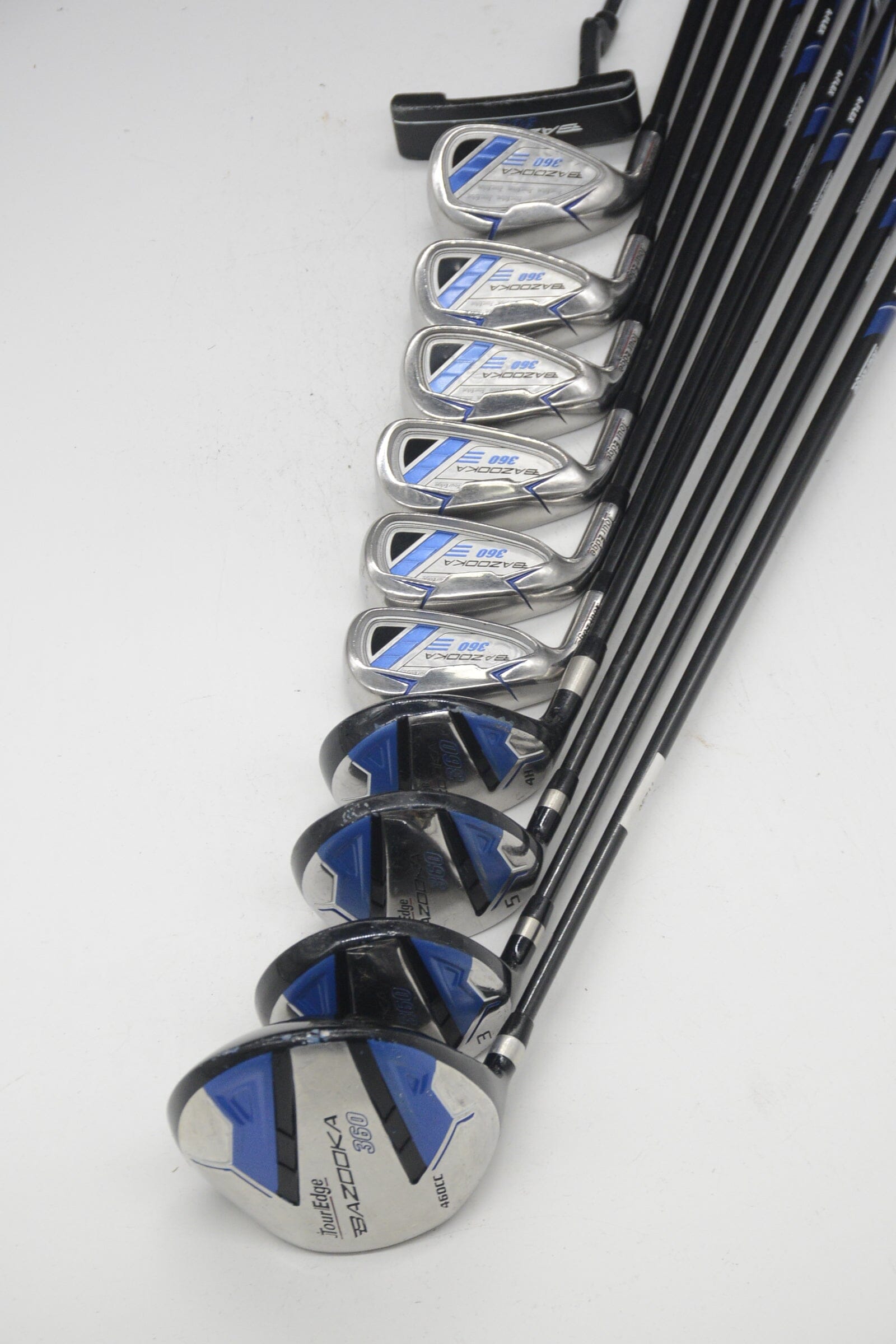 Lefty Tour Edge Bazooka 360 (Missing PW) Mixed Full Set SR Flex -0.5" Golf Clubs GolfRoots