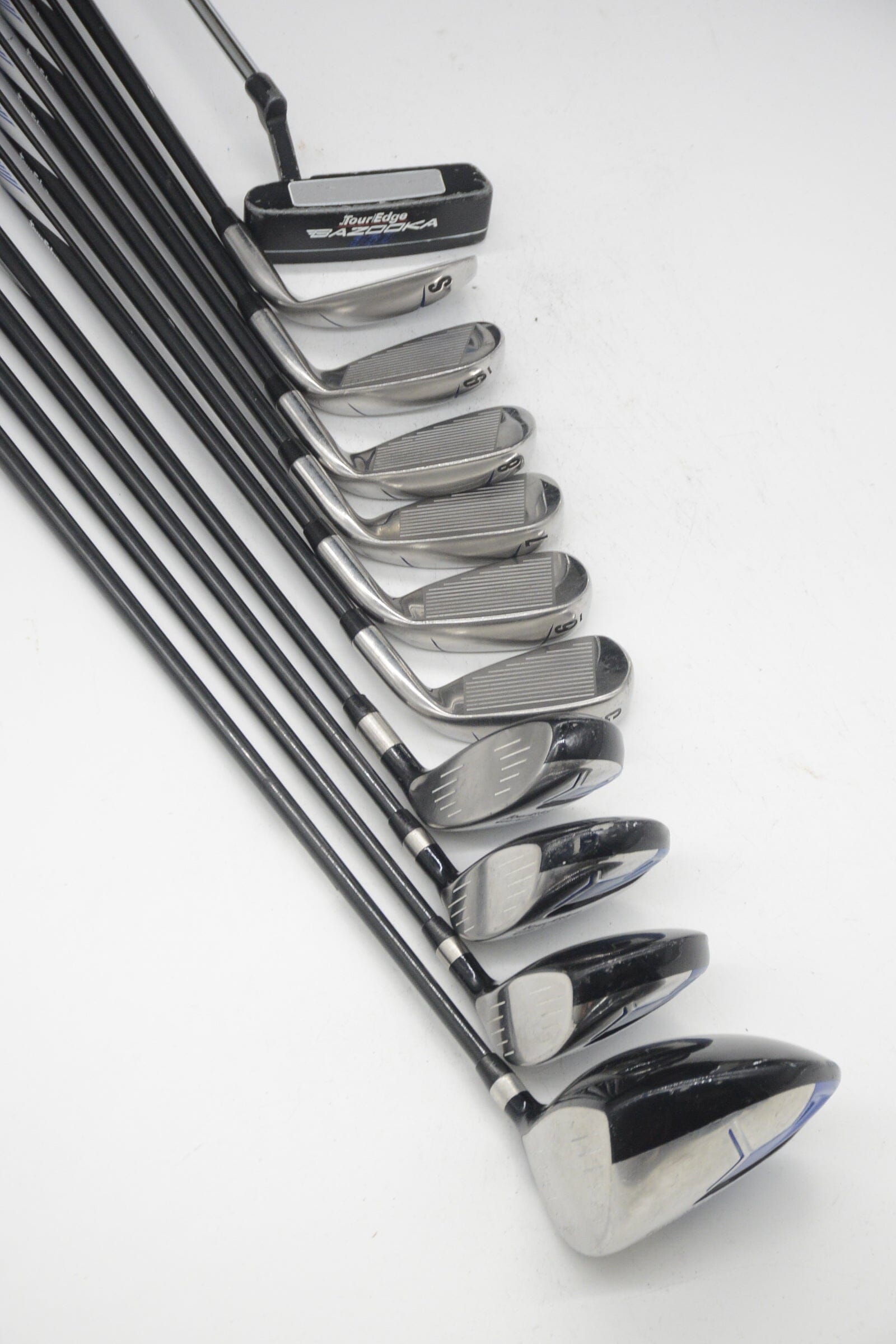 Lefty Tour Edge Bazooka 360 (Missing PW) Mixed Full Set SR Flex -0.5" Golf Clubs GolfRoots
