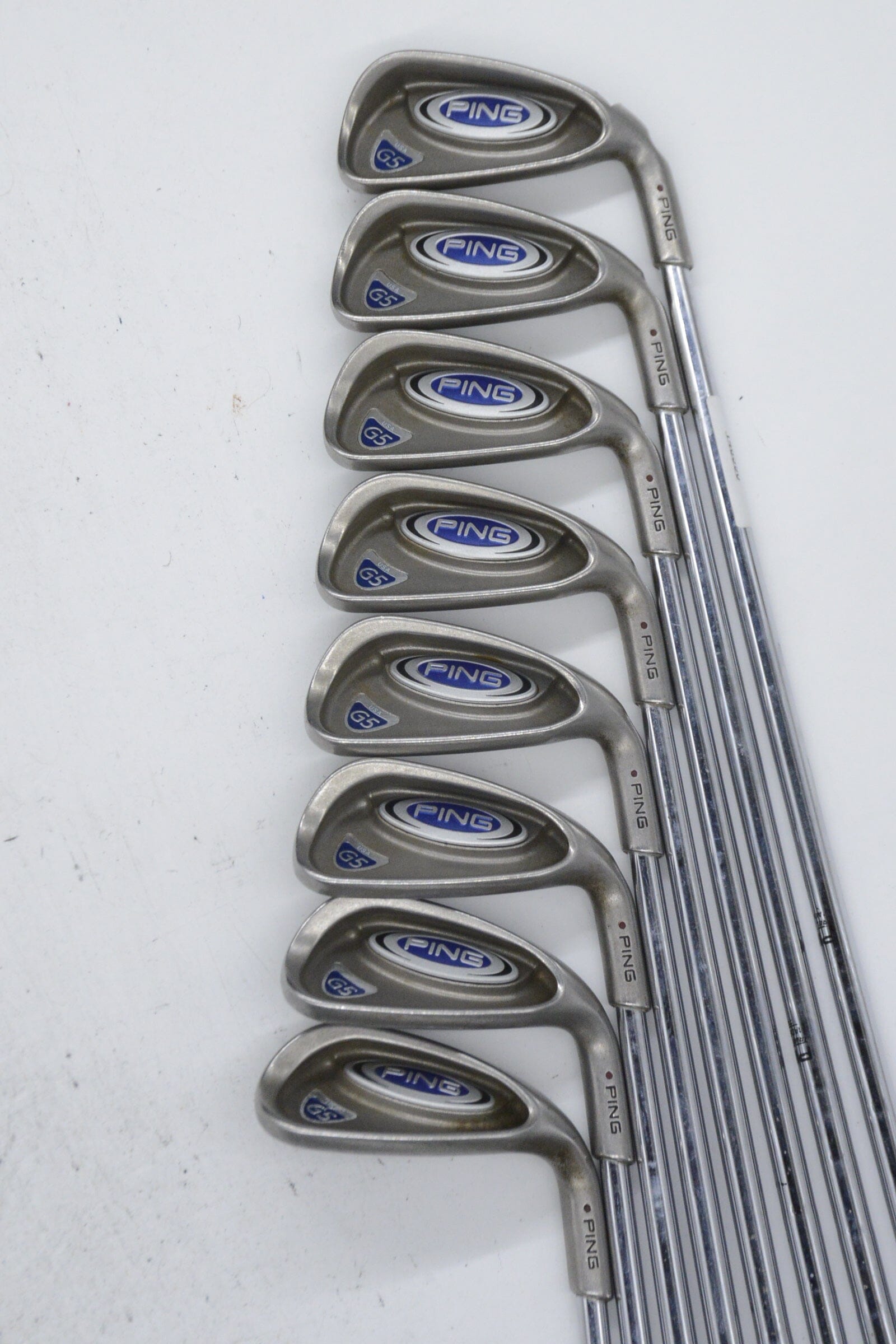 Ping G5 4-PW, SW Iron Set S Flex +1" Golf Clubs GolfRoots