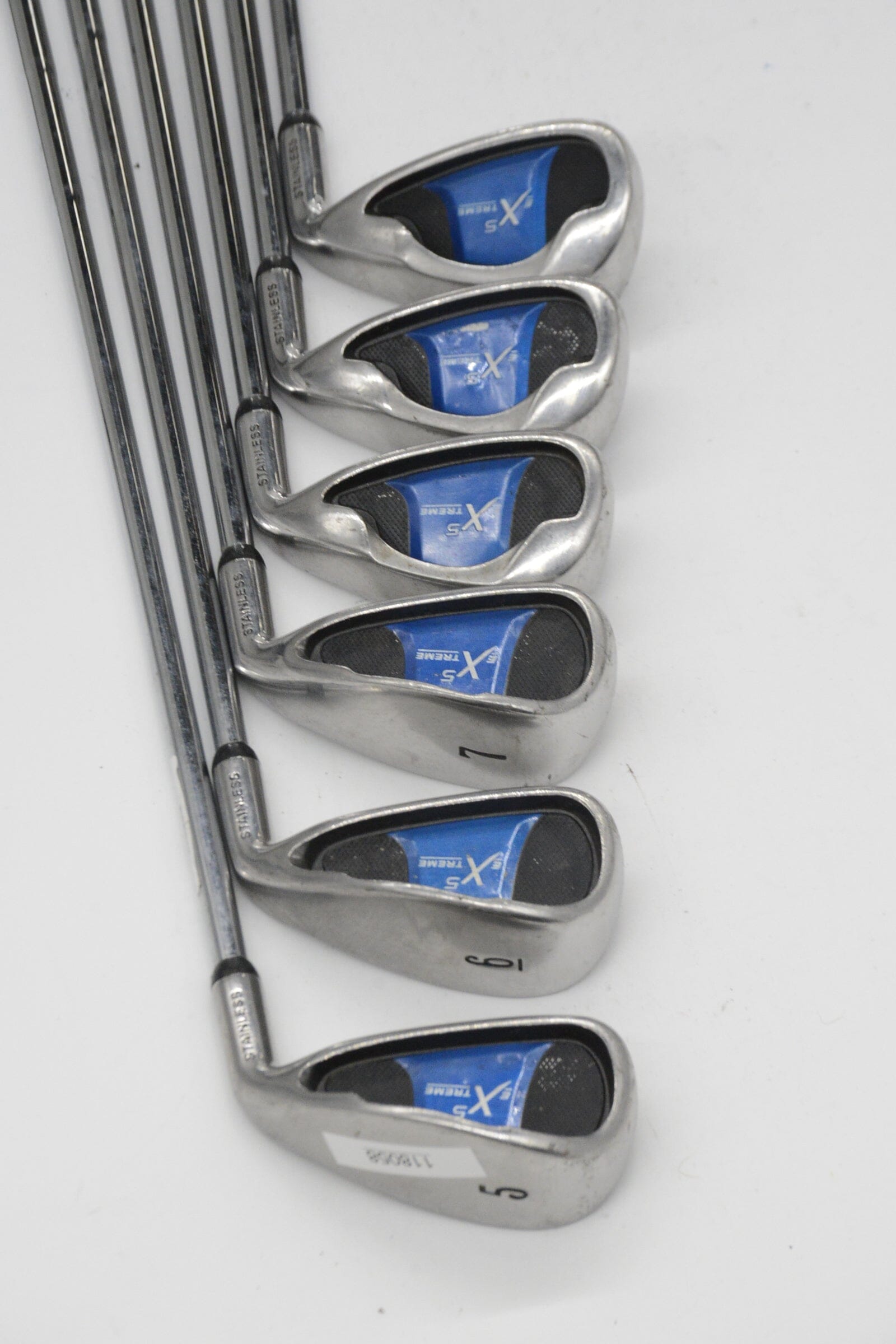 Extreme 5 Stainless 5-PW Iron Set S Flex -2.75" Golf Clubs GolfRoots