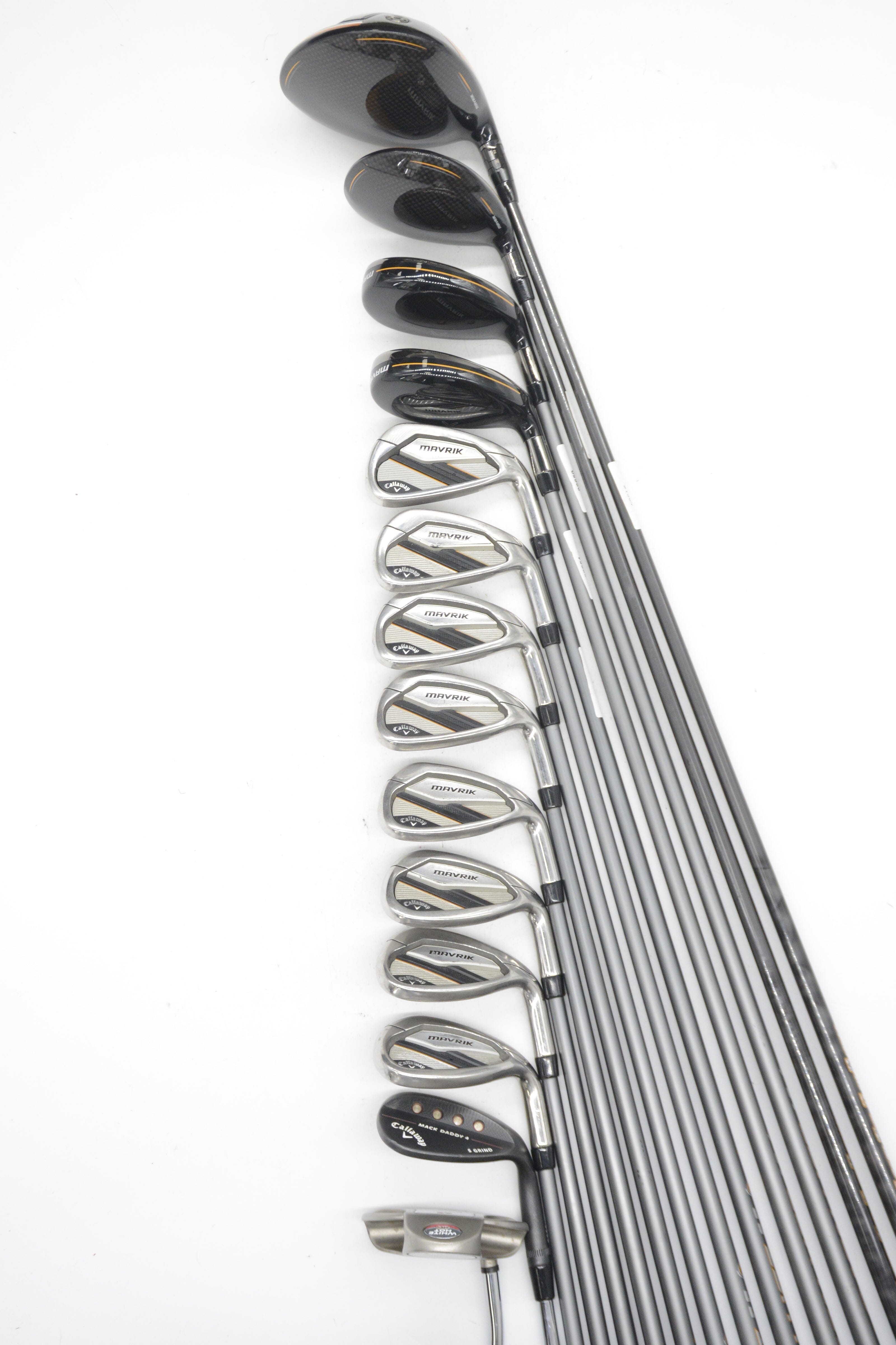 Callaway Mavrik Mixed Full Set R Flex -0.75" Golf Clubs GolfRoots