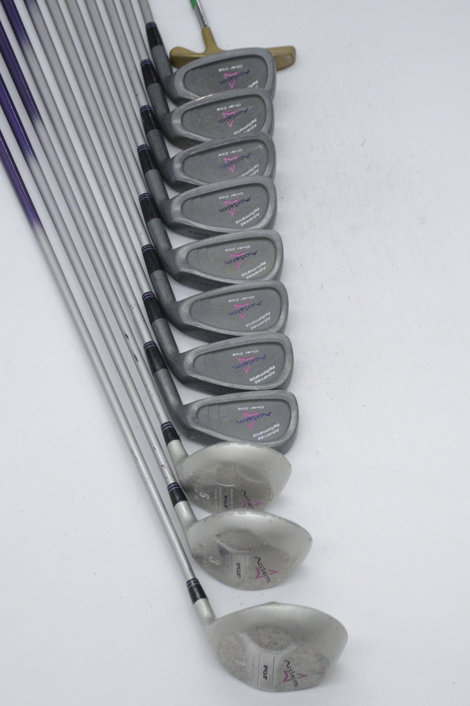 Women's Acclaim PGF Oversize Mixed Full Set W Flex -1" Golf Clubs GolfRoots