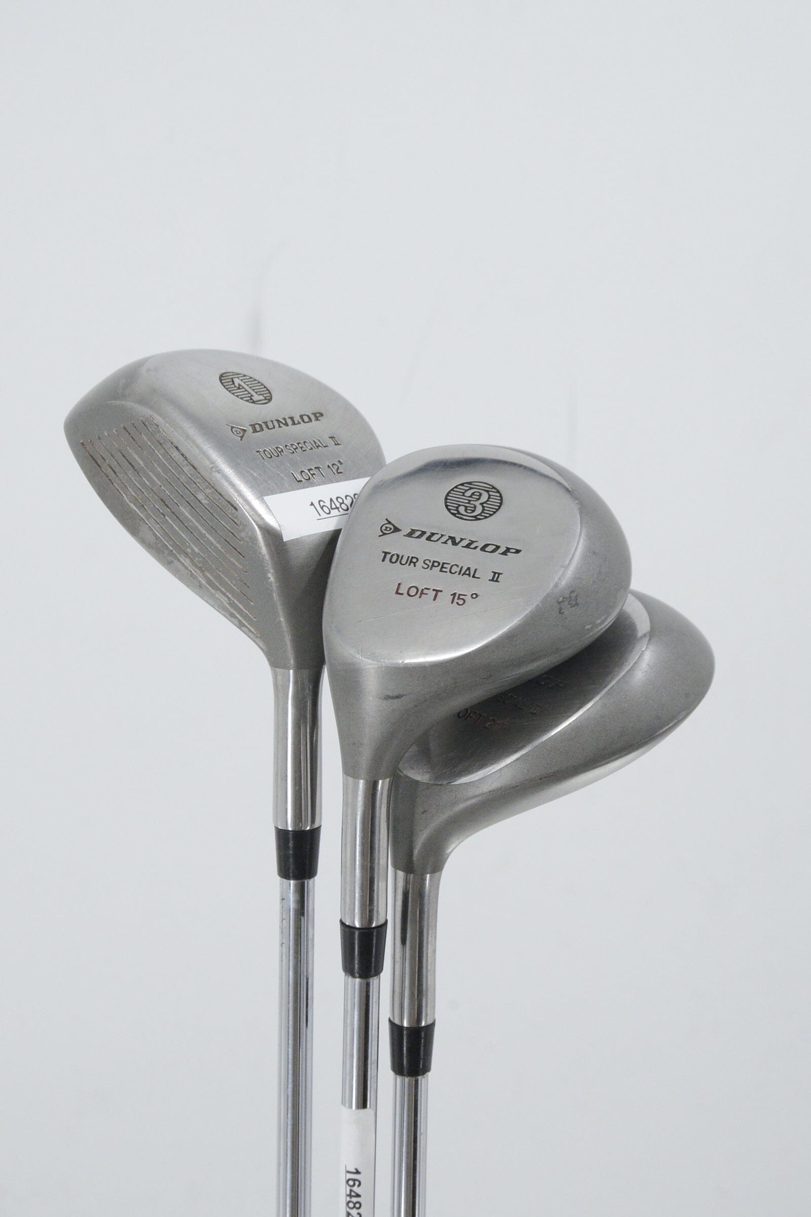 Lefty MaxFli Dunlop Tour Special II D, 3W, 5W Wood Set R Flex Golf Clubs GolfRoots