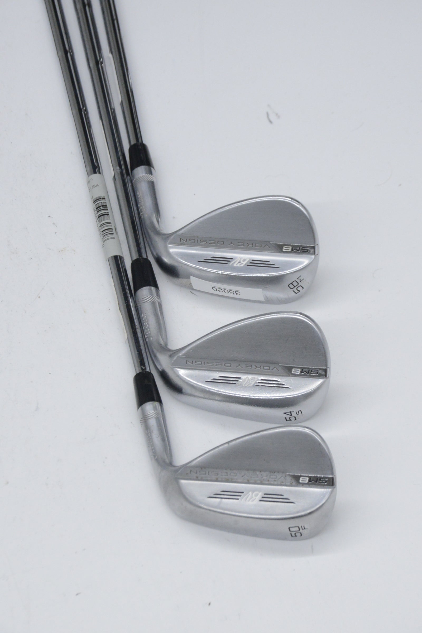 Titleist Vokey SM8 Tour Chrome 50, 54, 58 Degree Wedge Set Wedge Flex