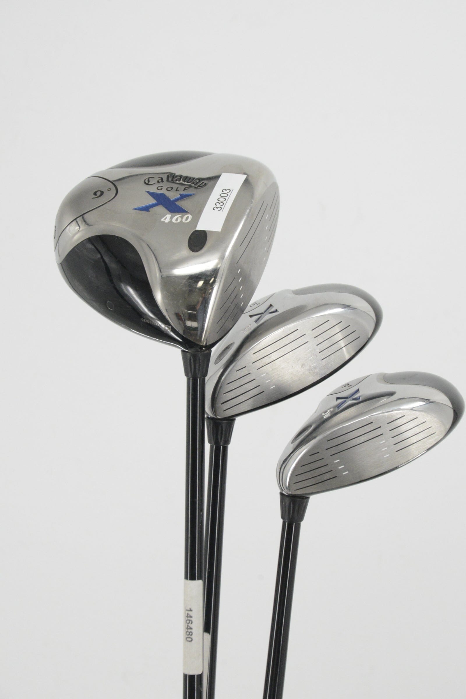 Callaway X460 D, 3W, 5W Wood Set R Flex Golf Clubs GolfRoots