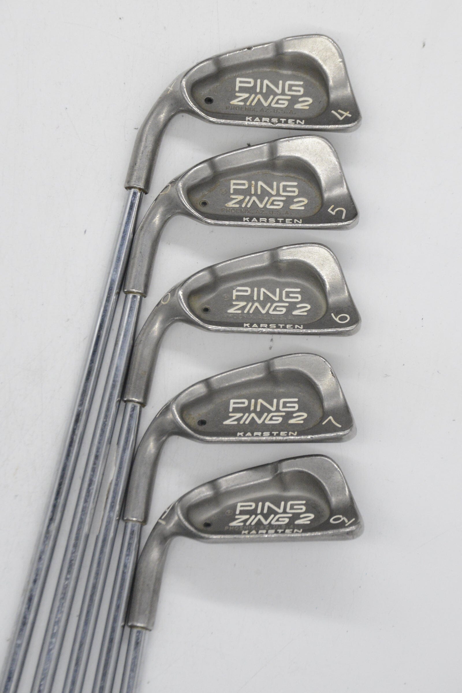 Lefty Ping Zing 2 4-7, 9 Iron Set S Flex Std Length Golf Clubs GolfRoots