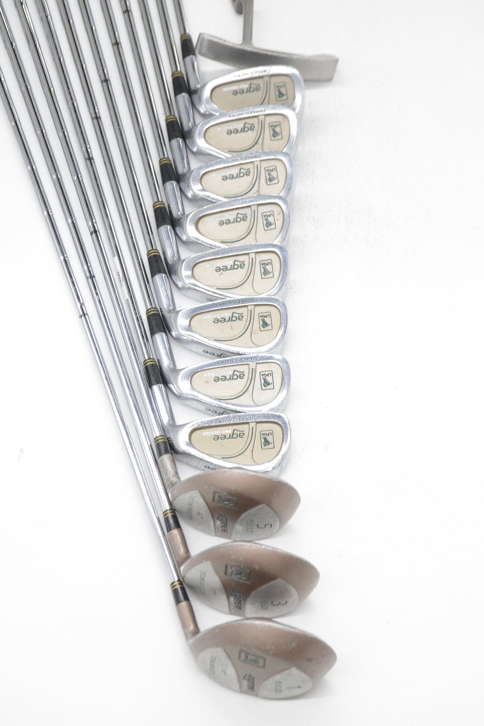 Women's Agree Pro Design Mixed Full Set W Flex +0.5" Golf Clubs GolfRoots