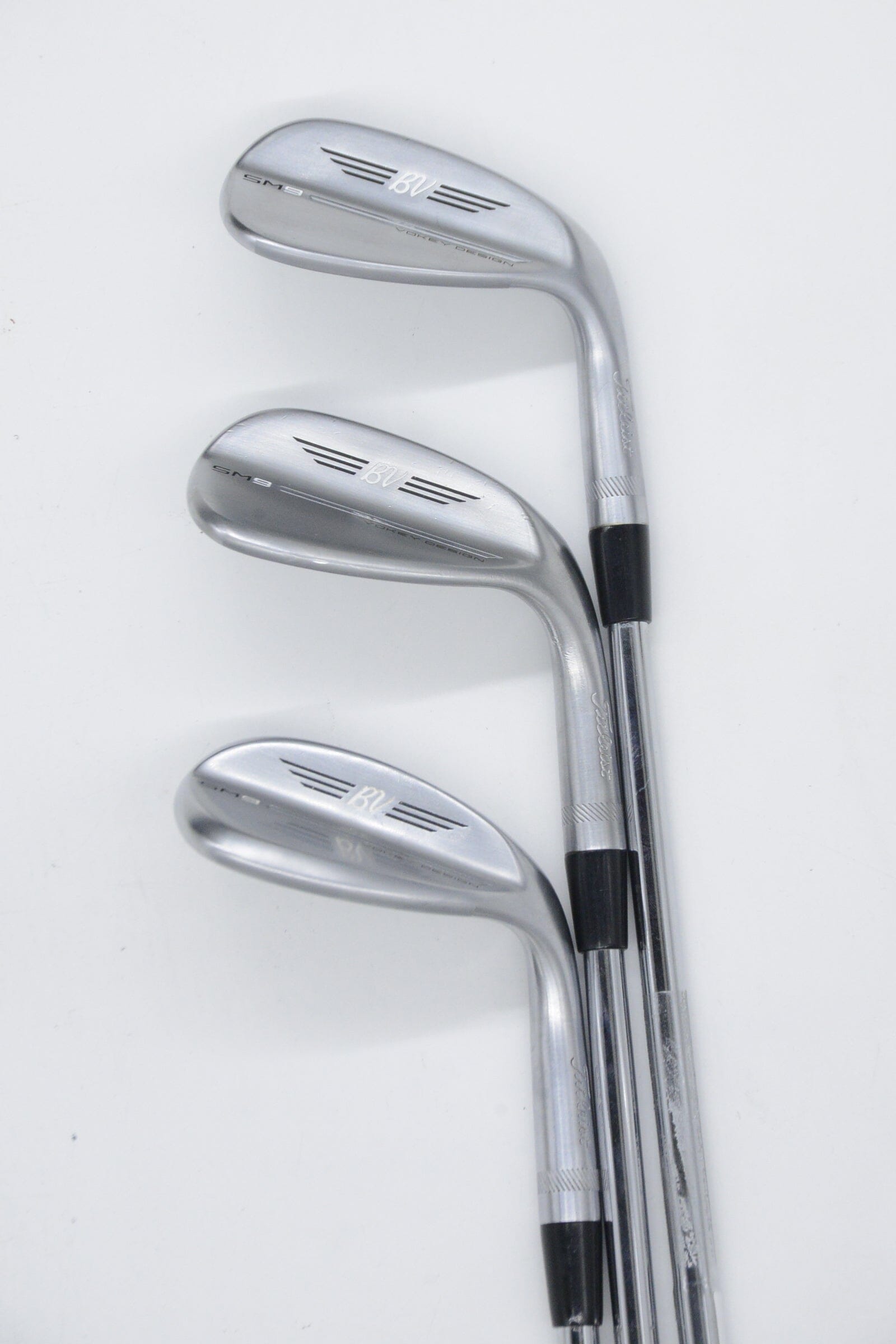 Titleist Vokey SM9 Tour Chrome 52, 56, 60 Degree Wedge Set Wedge Flex Golf Clubs GolfRoots