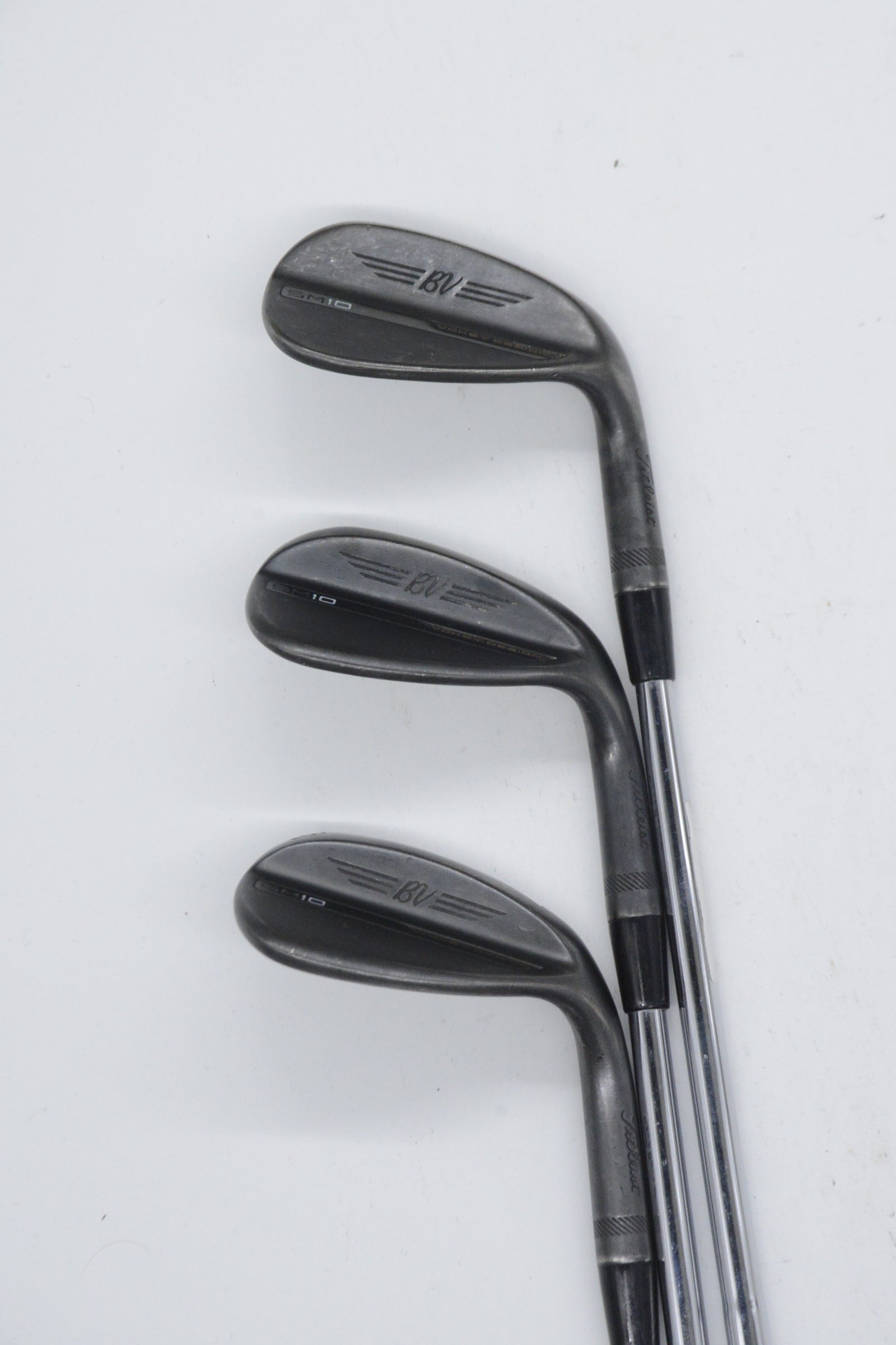 Titleist Vokey SM10 Jet Black 50, 54, 58 Degree Wedge Set S Flex