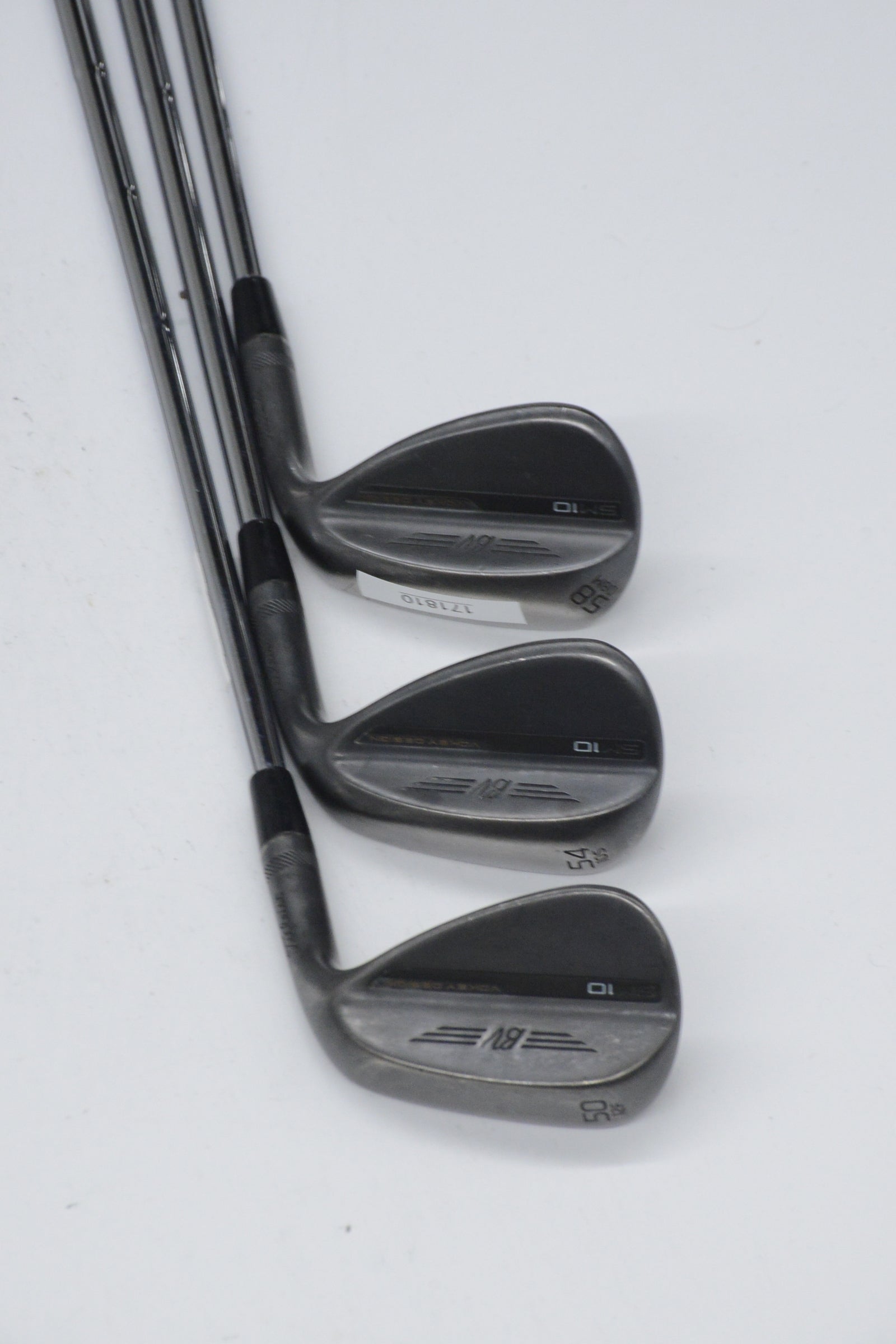 Titleist Vokey SM10 Jet Black 50, 54, 58 Degree Wedge Set S Flex