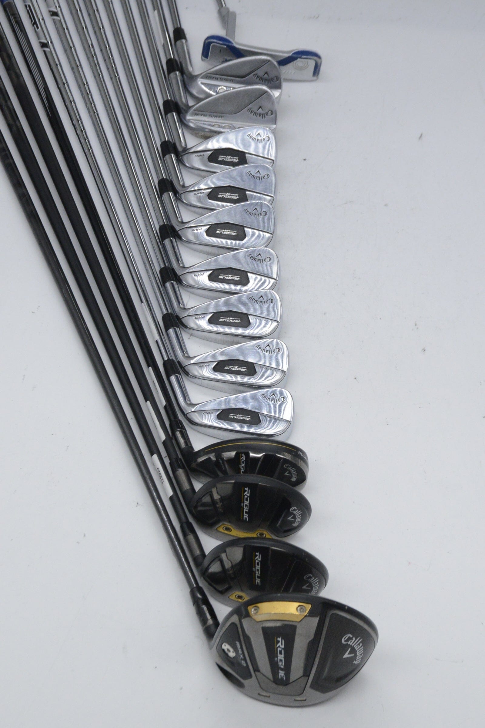 Callaway Rogue ST Pro Mixed Full Set R Flex -0.25" Golf Clubs GolfRoots