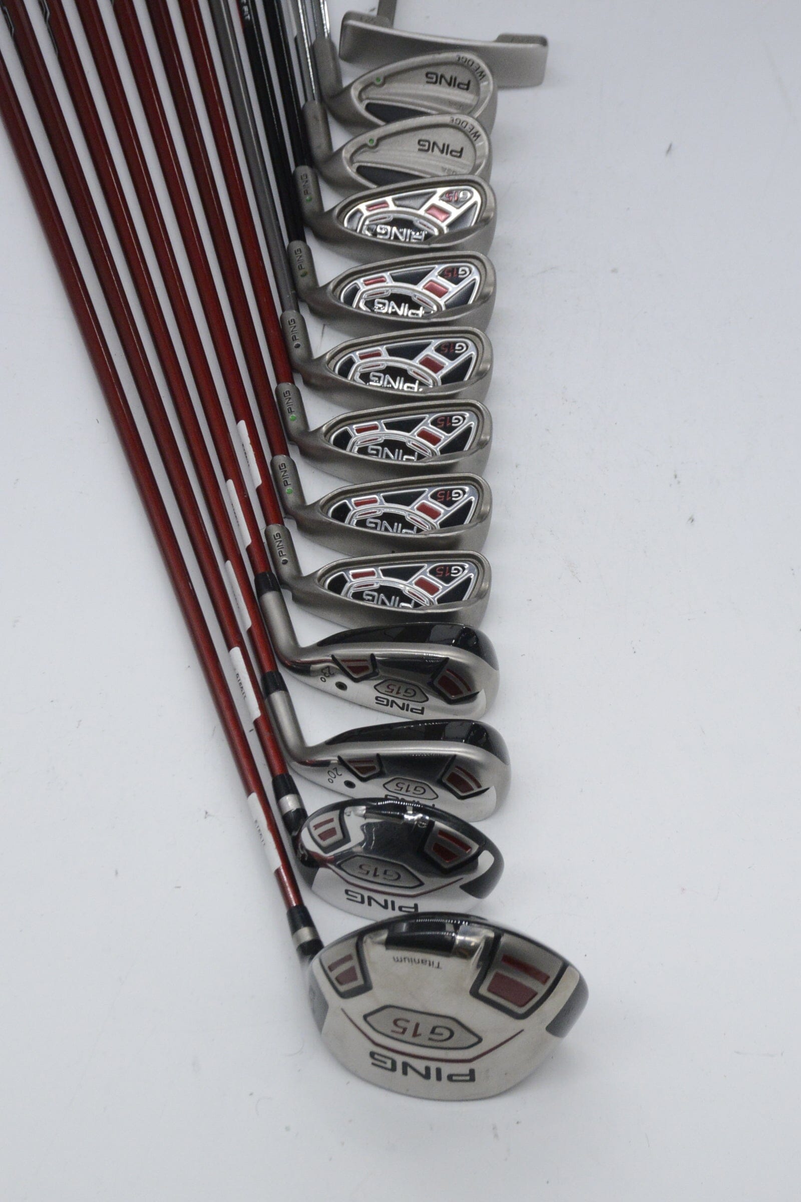 Ping G15 Mixed Full Set R Flex -0.5" Golf Clubs GolfRoots