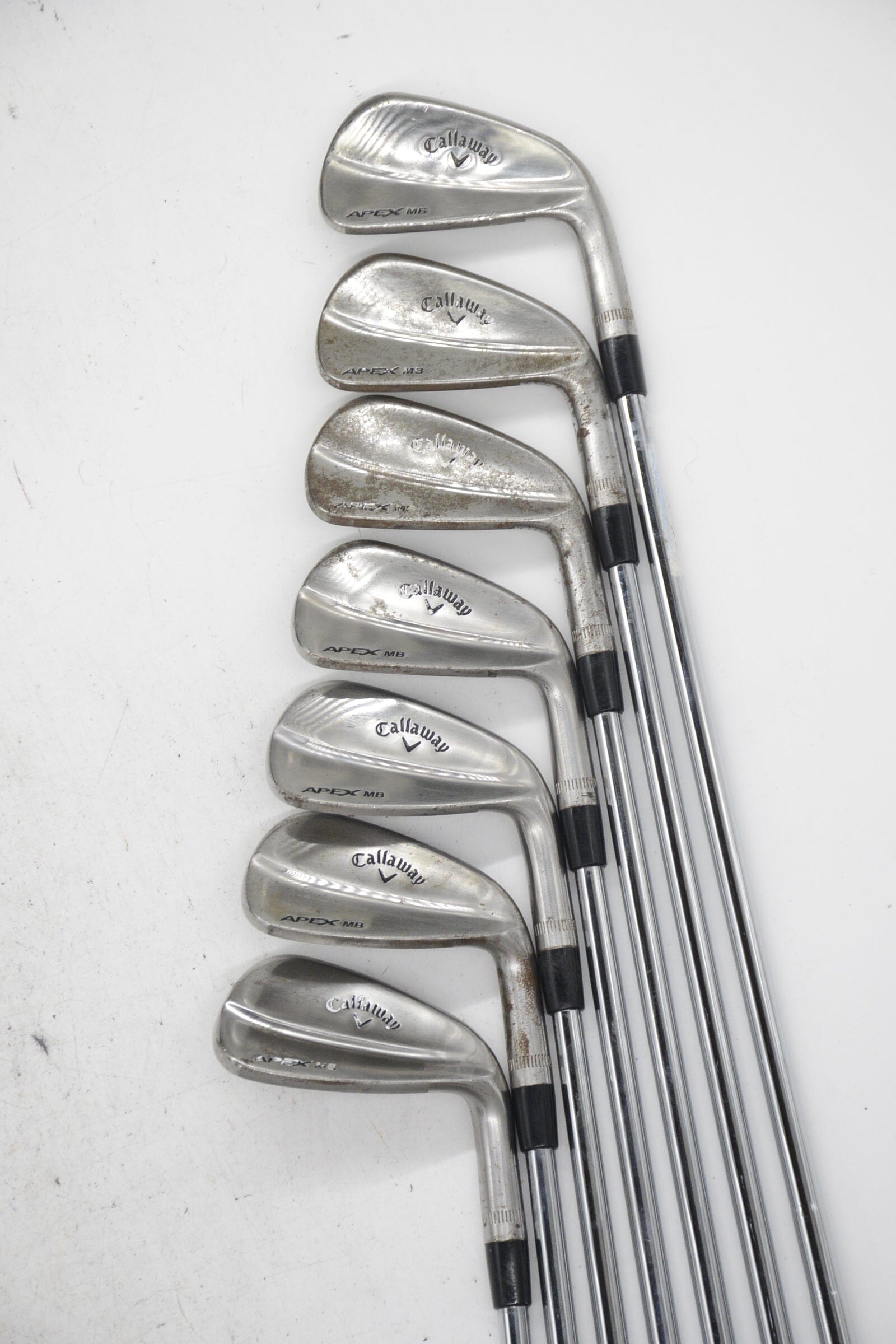 Callaway Apex MB 18 Raw 4-PW Iron Set S Flex +0.25" Golf Clubs GolfRoots