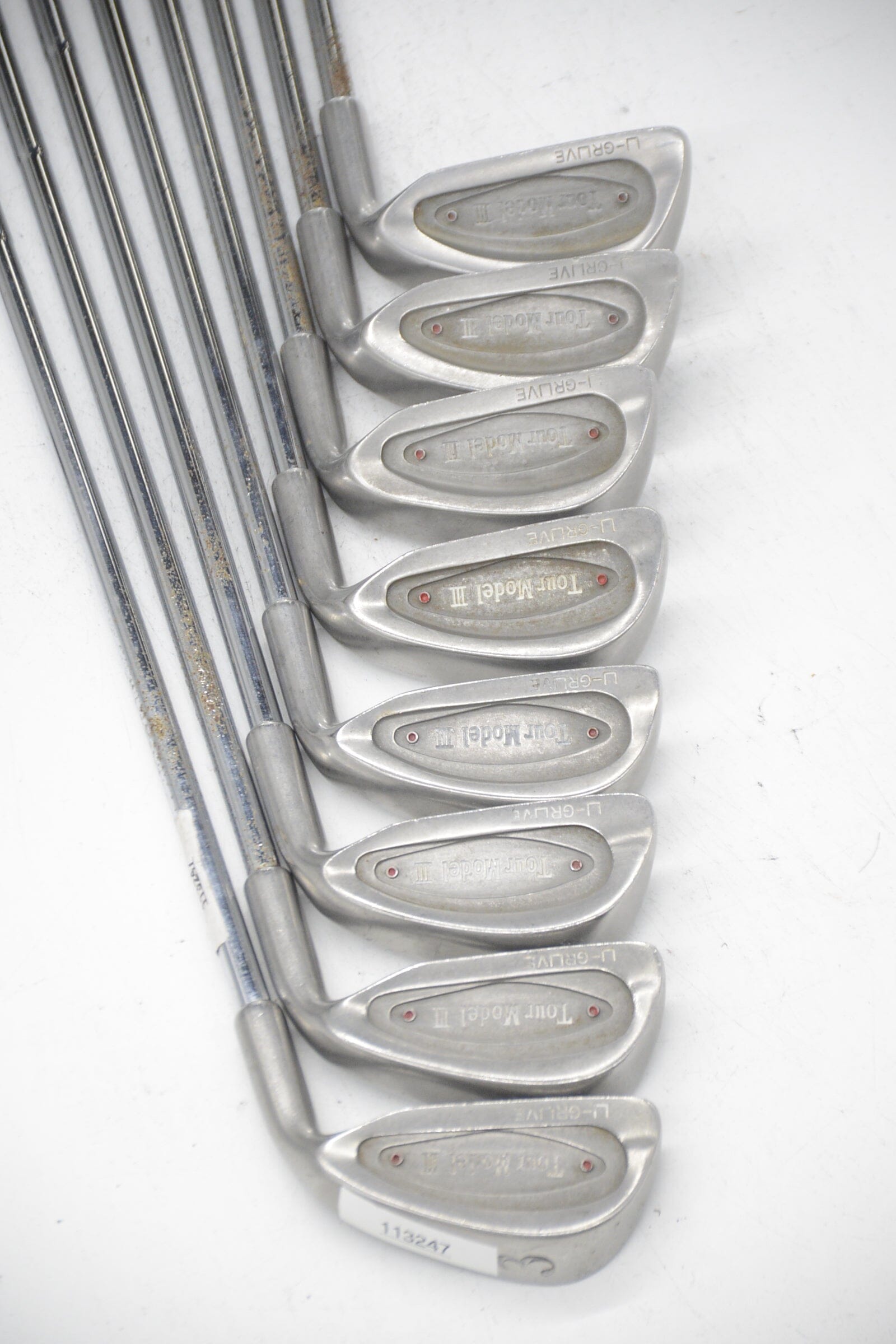 Tour Model III U-Gruve 3-PW Iron Set R Flex -1.25" Golf Clubs GolfRoots
